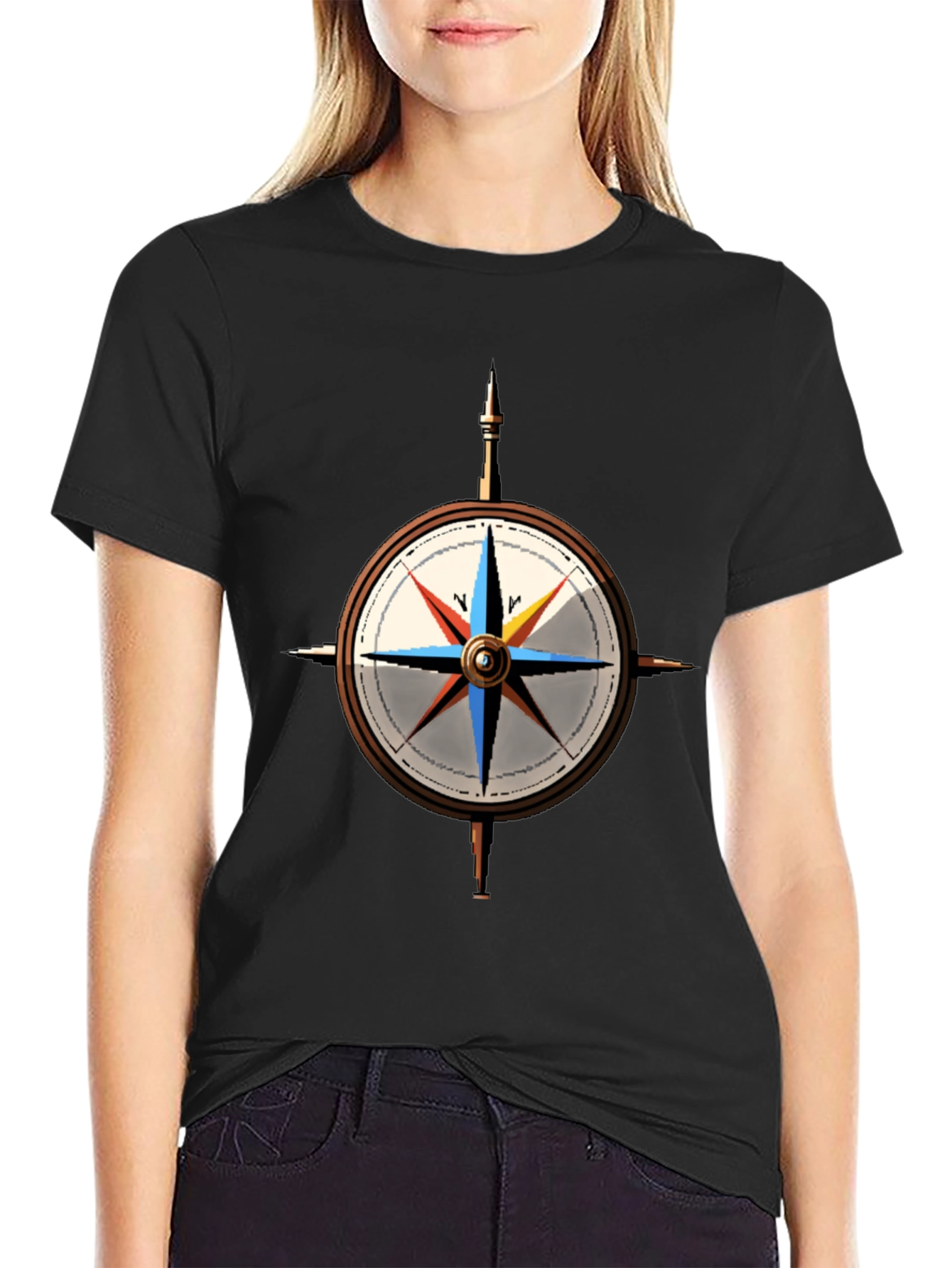 Compass Rose Graphic T-Shirt