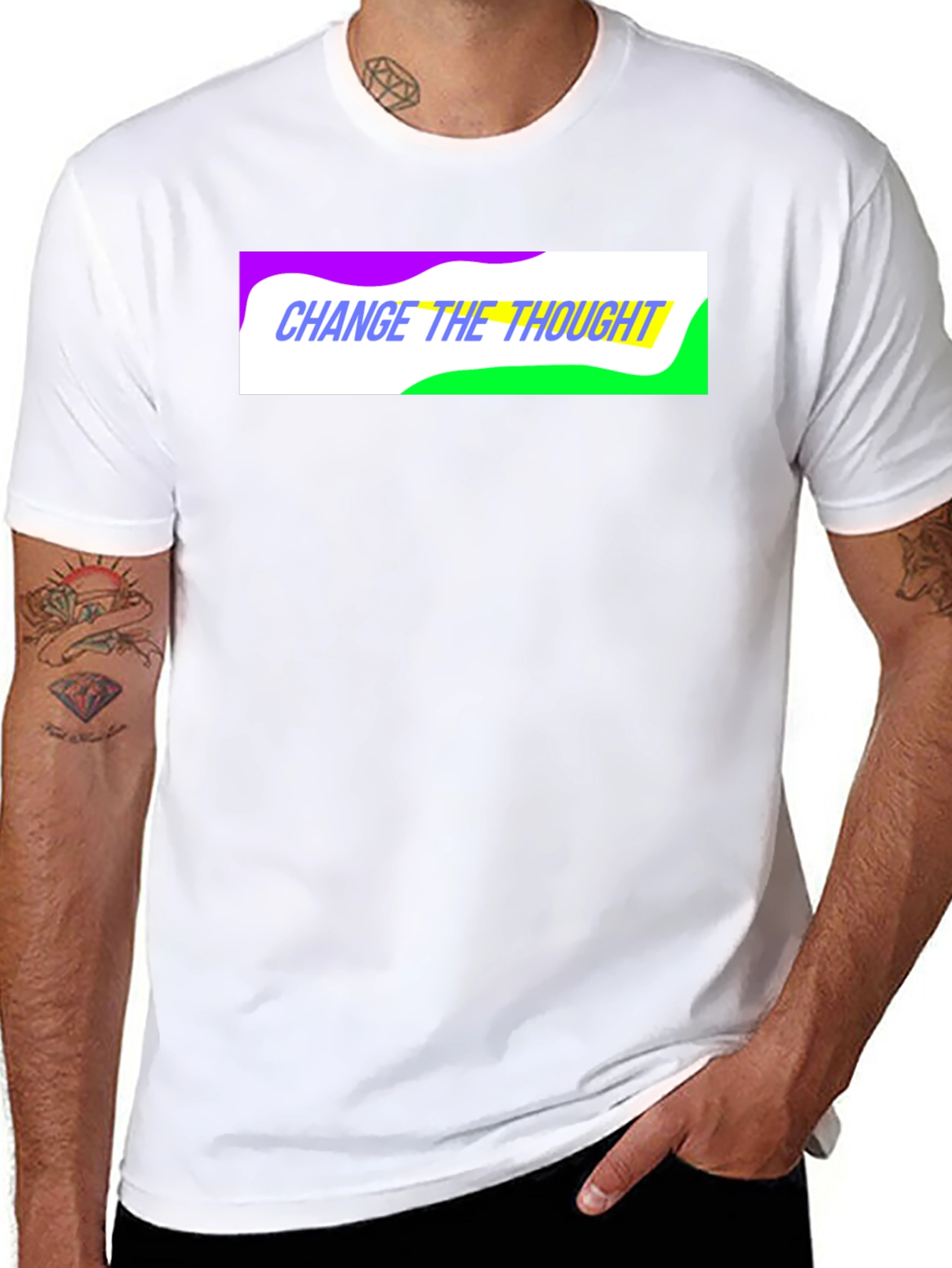 Change the Thought Graphic Tee - Black