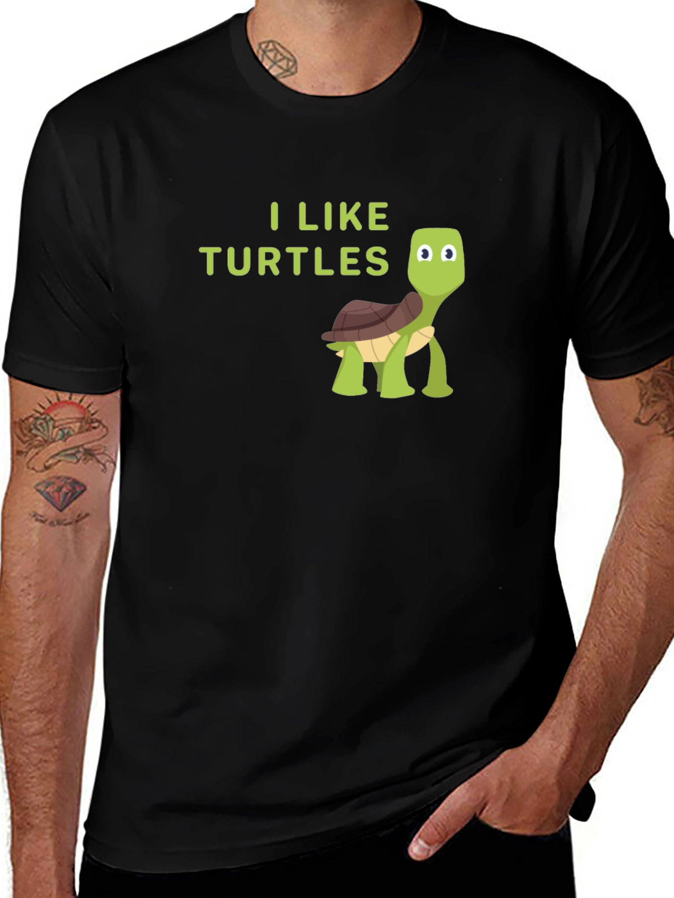 I Like Turtles Graphic T-Shirt