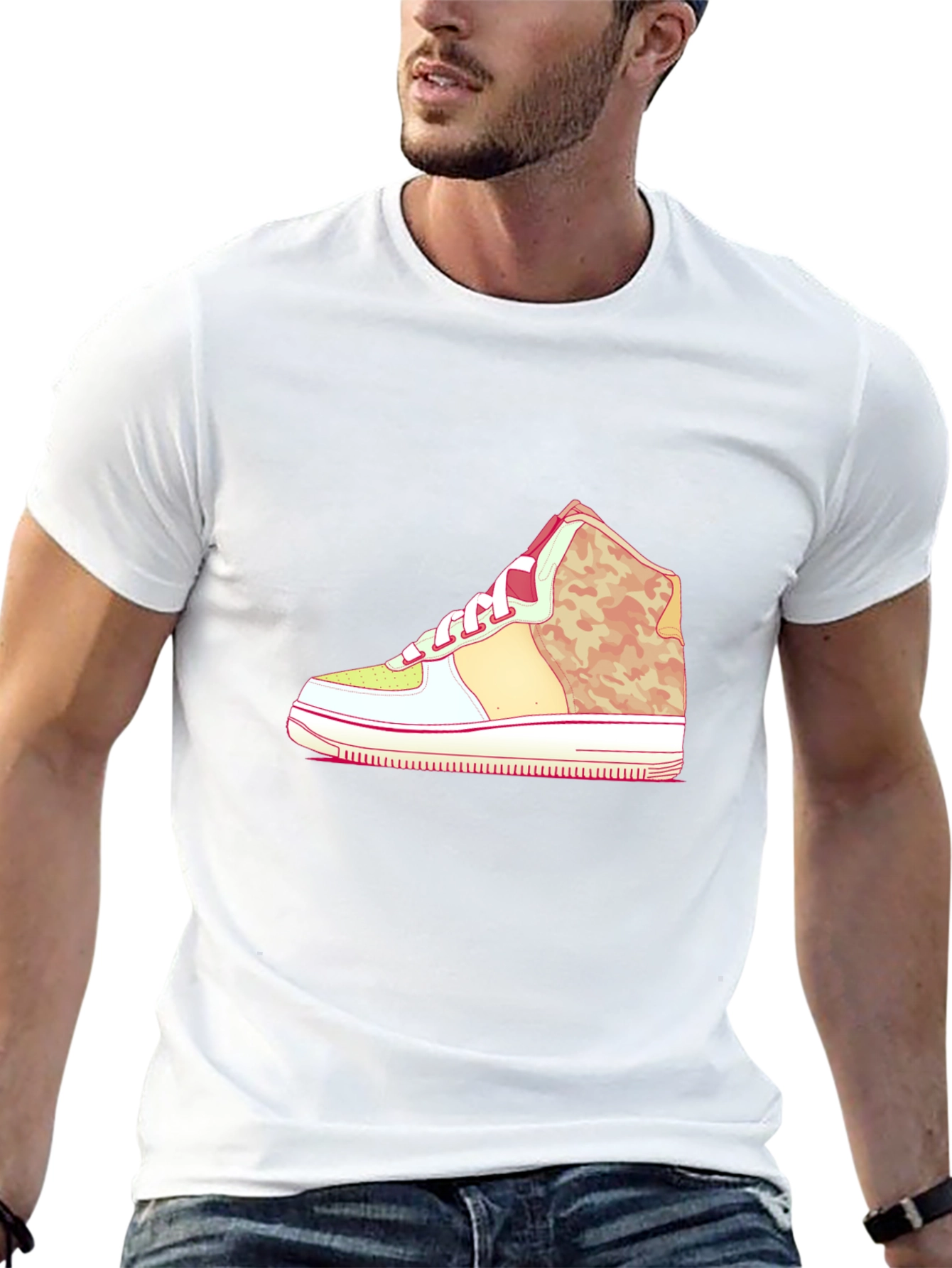 Sneaker Graphic Black T-Shirt