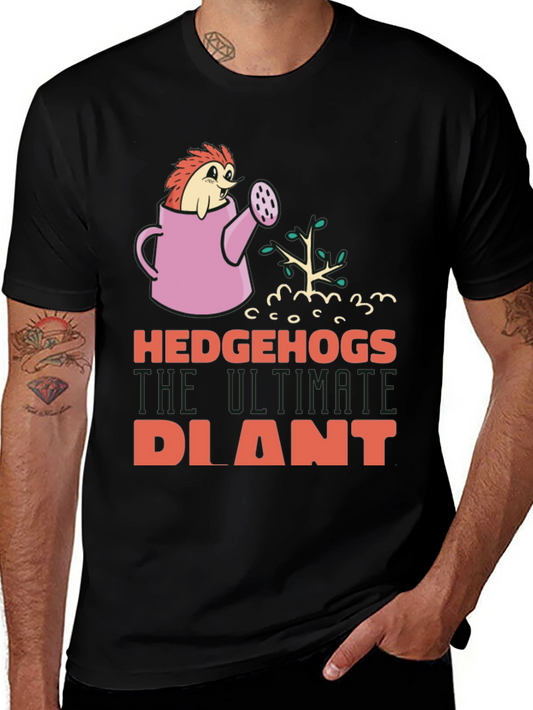 Hedgehogs The Ultimate Plant Graphic T-Shirt