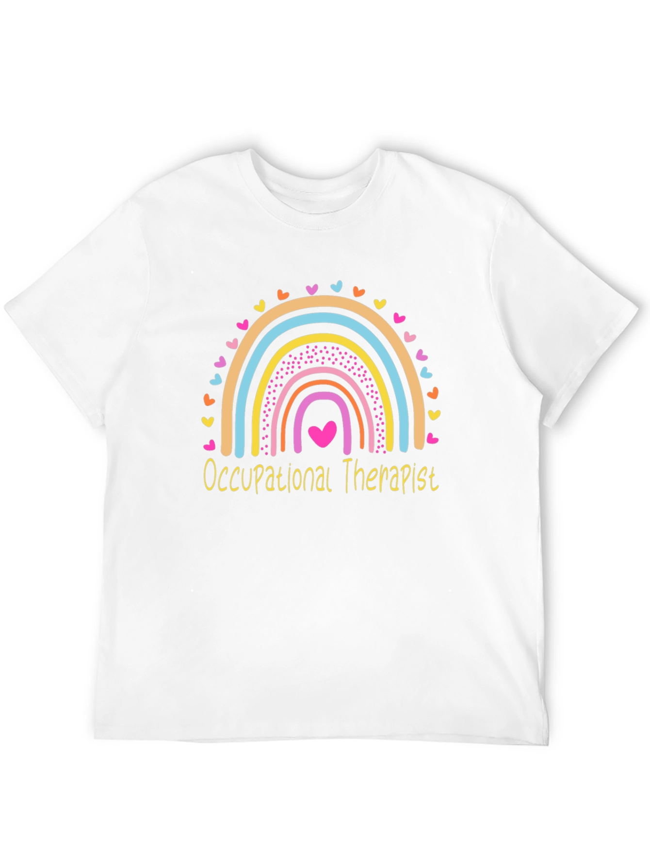 Occupational Therapist Rainbow Heart T-Shirt