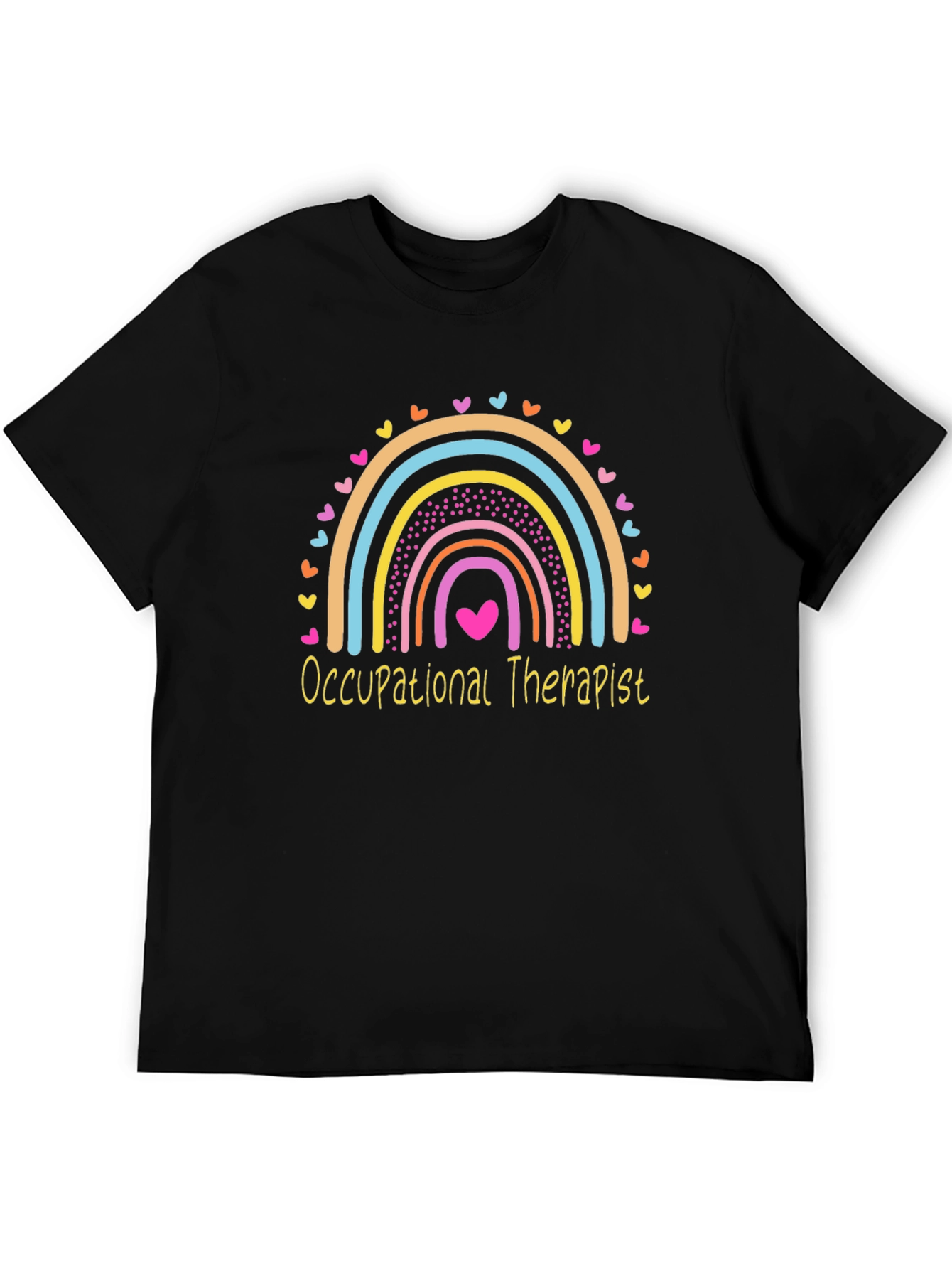 Occupational Therapist Rainbow Heart T-Shirt