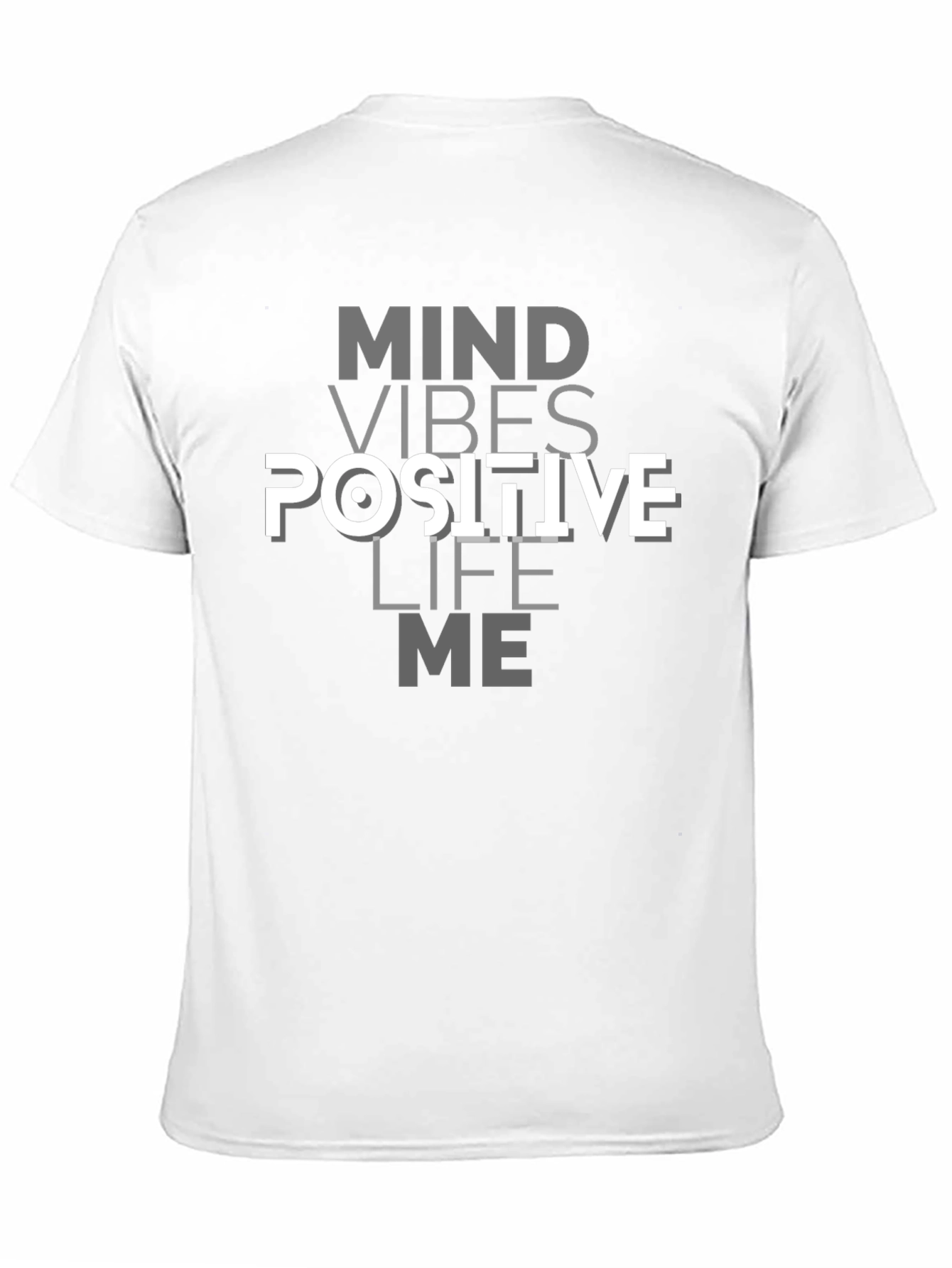 Mind Vibes Positive Graphic Tee - Black T-Shirt