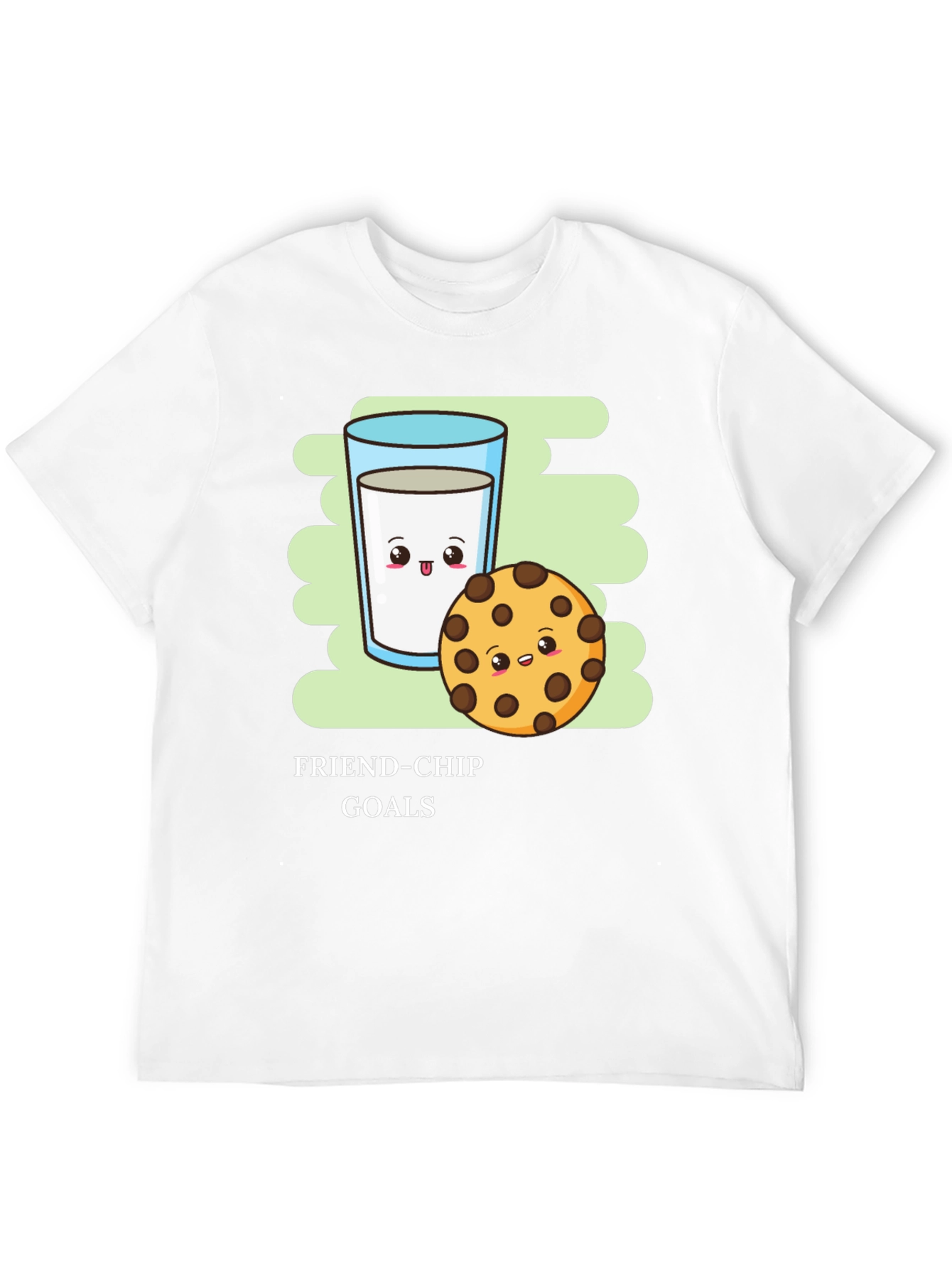 Friend-Chip Goals T-Shirt - Milk & Cookie