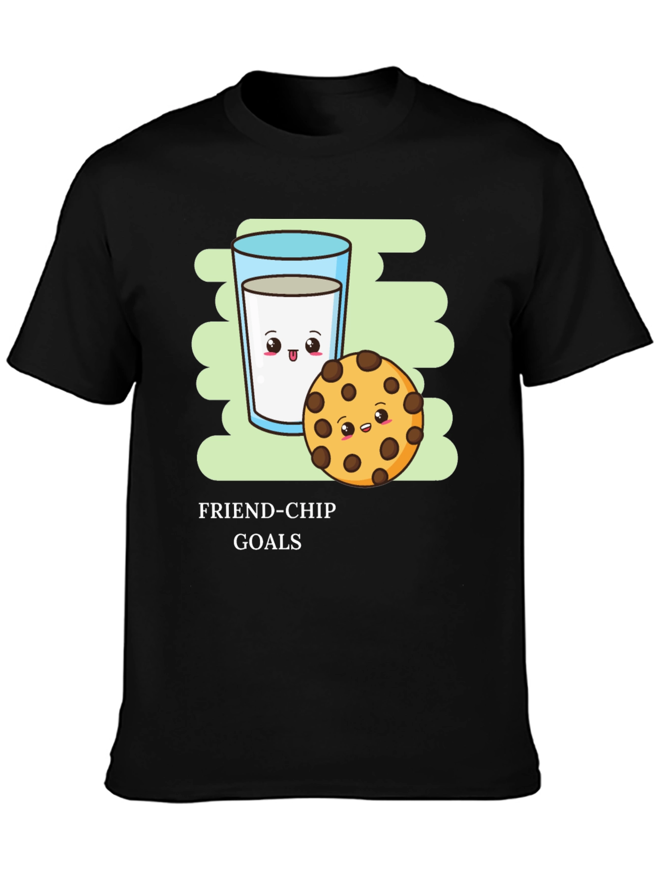 Friend-Chip Goals T-Shirt - Milk & Cookie