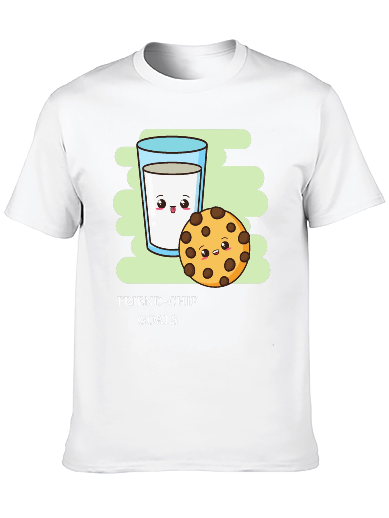 Friend-Chip Goals T-Shirt - Milk & Cookie