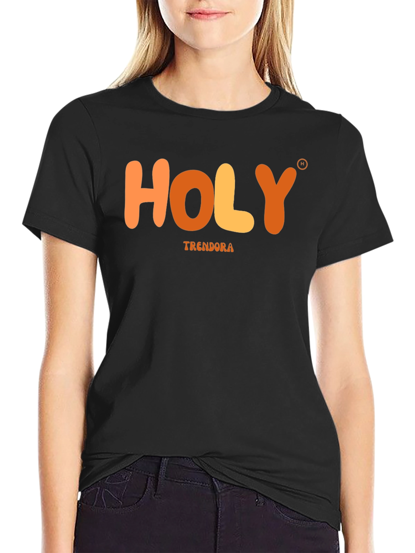 Holy Trendora Graphic T-Shirt - Black