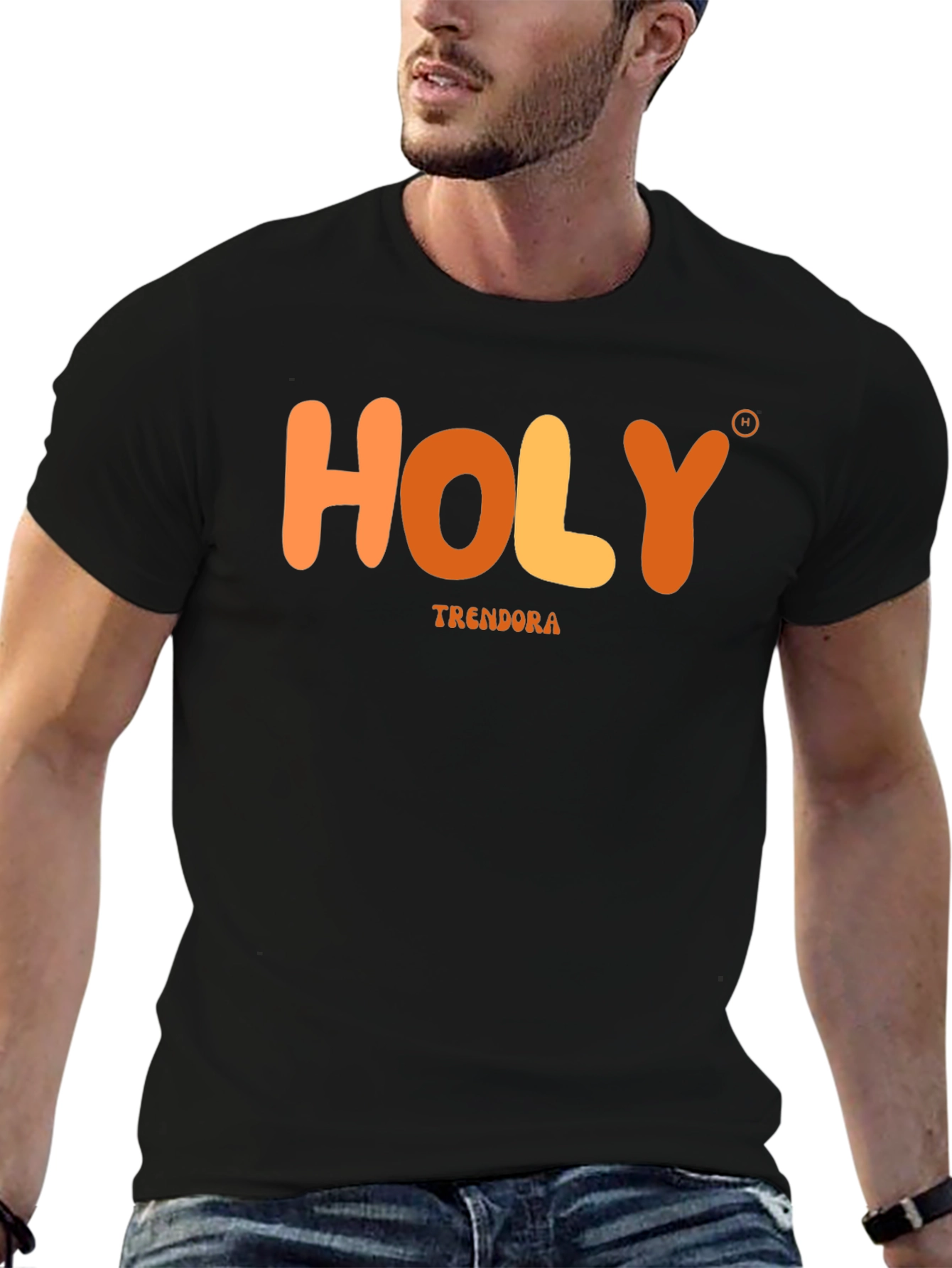 Holy Trendora Graphic T-Shirt - Black