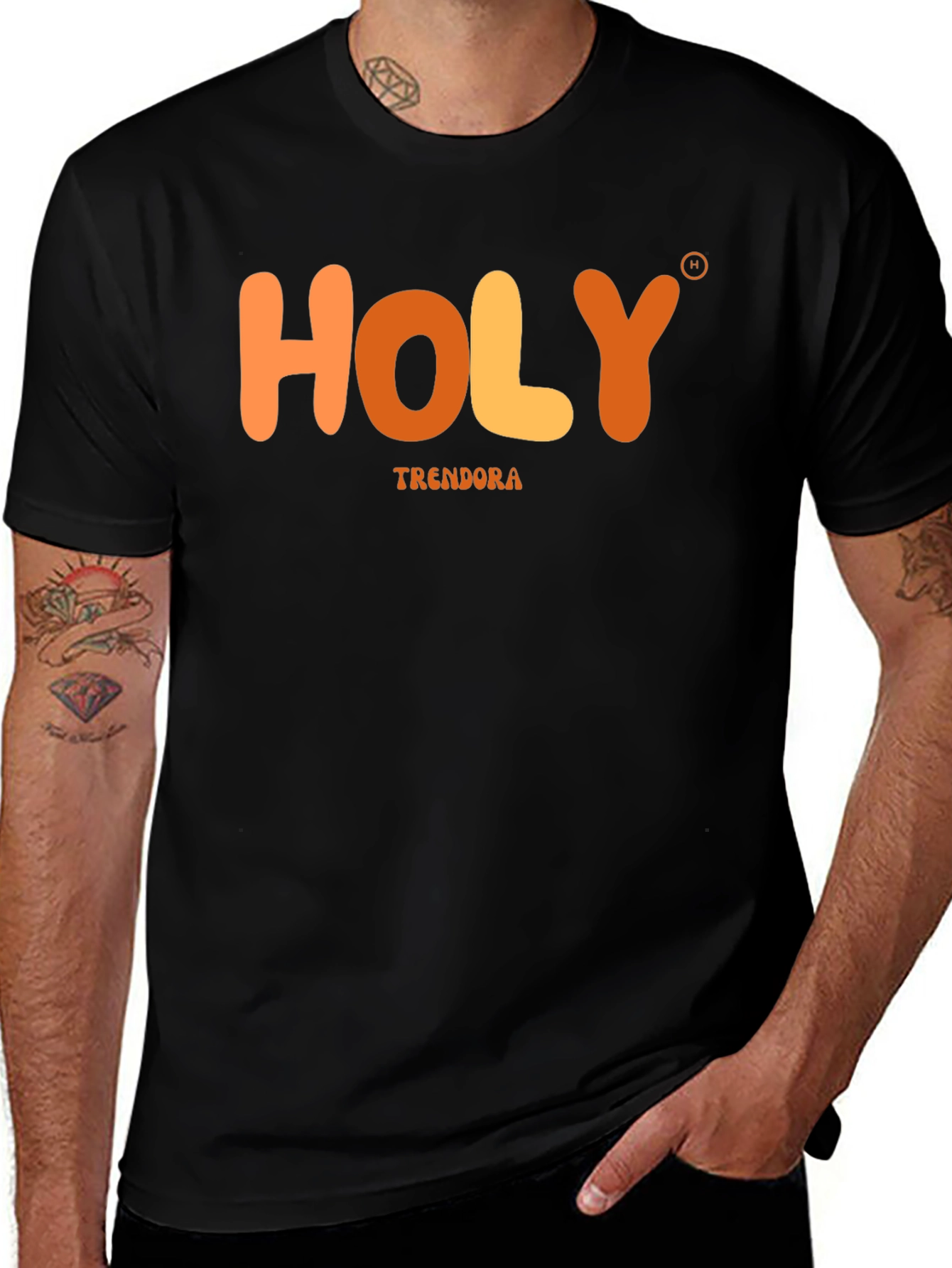 Holy Trendora Graphic T-Shirt - Black
