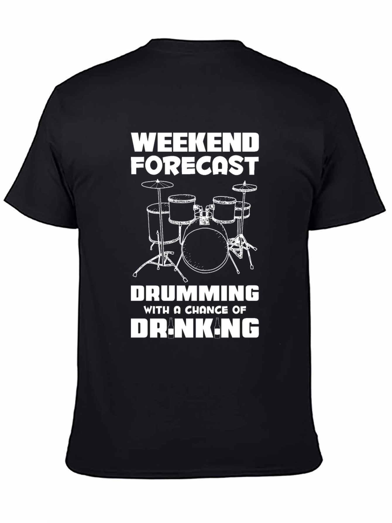 Drumming Weekend Forecast Graphic T-Shirt