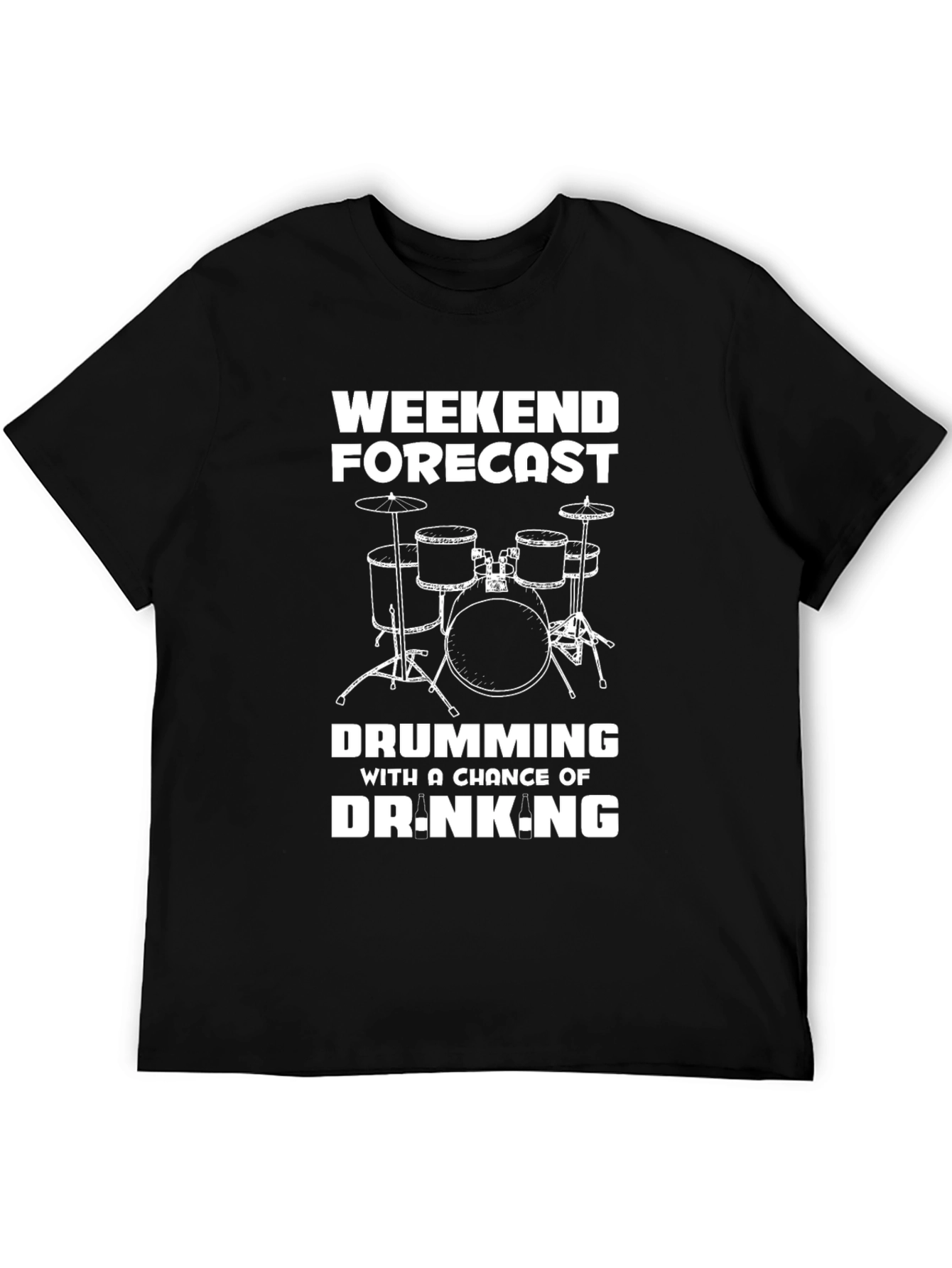 Drumming Weekend Forecast Graphic T-Shirt