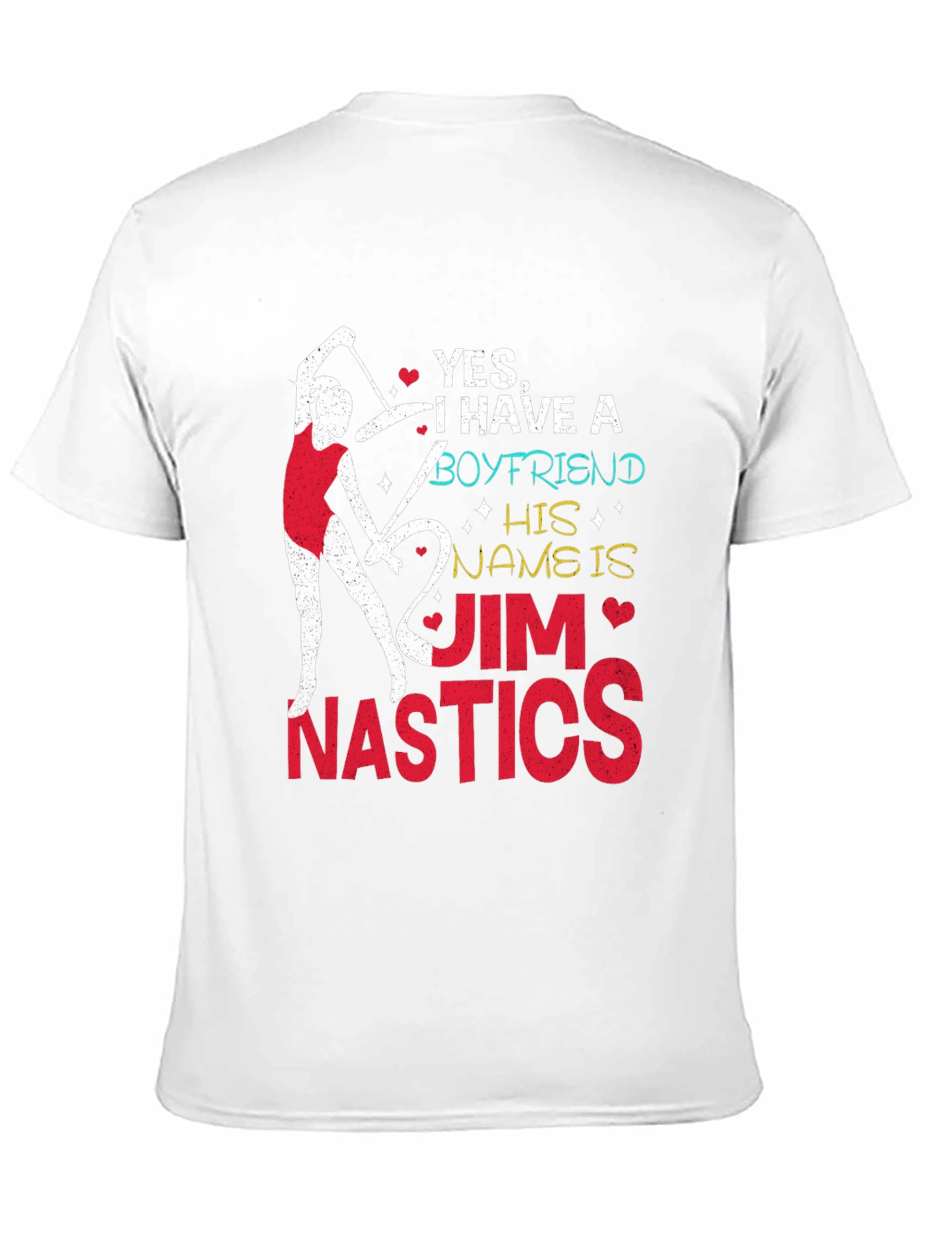 Gymnastics Boyfriend T-Shirt - Jim Nastics Novelty Tee