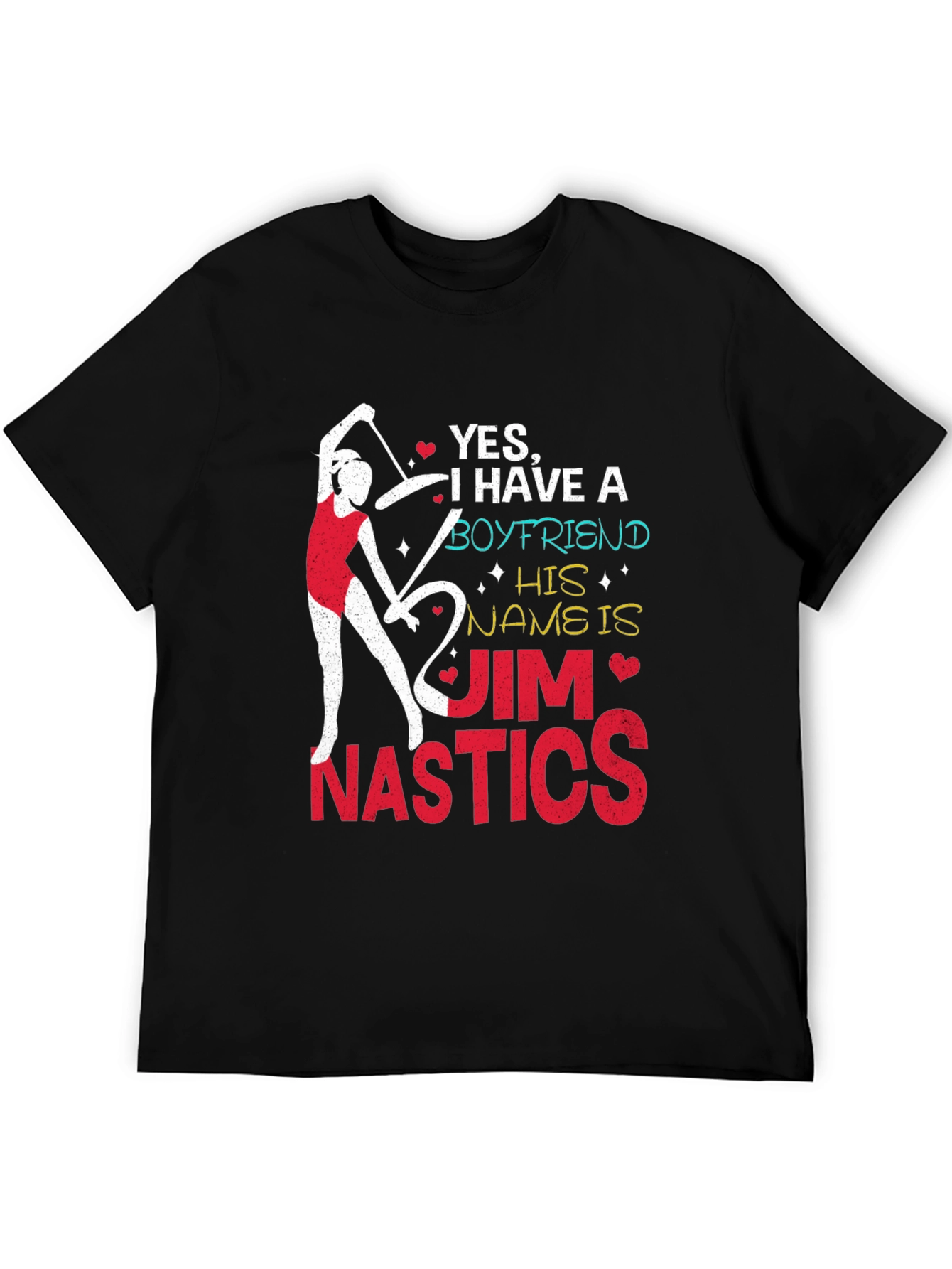 Gymnastics Boyfriend T-Shirt - Jim Nastics Novelty Tee