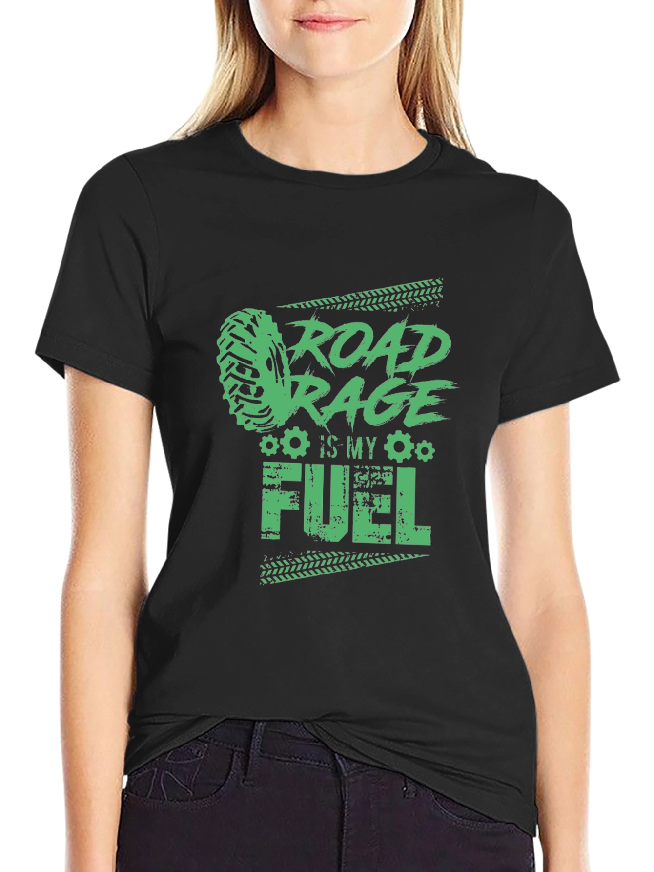 Road Rage Fuel Graphic Tee - Black