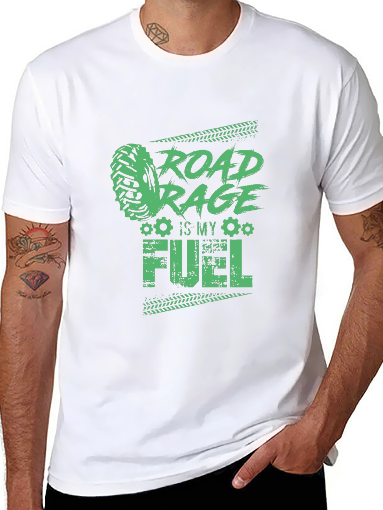 Road Rage Fuel Graphic Tee - Black