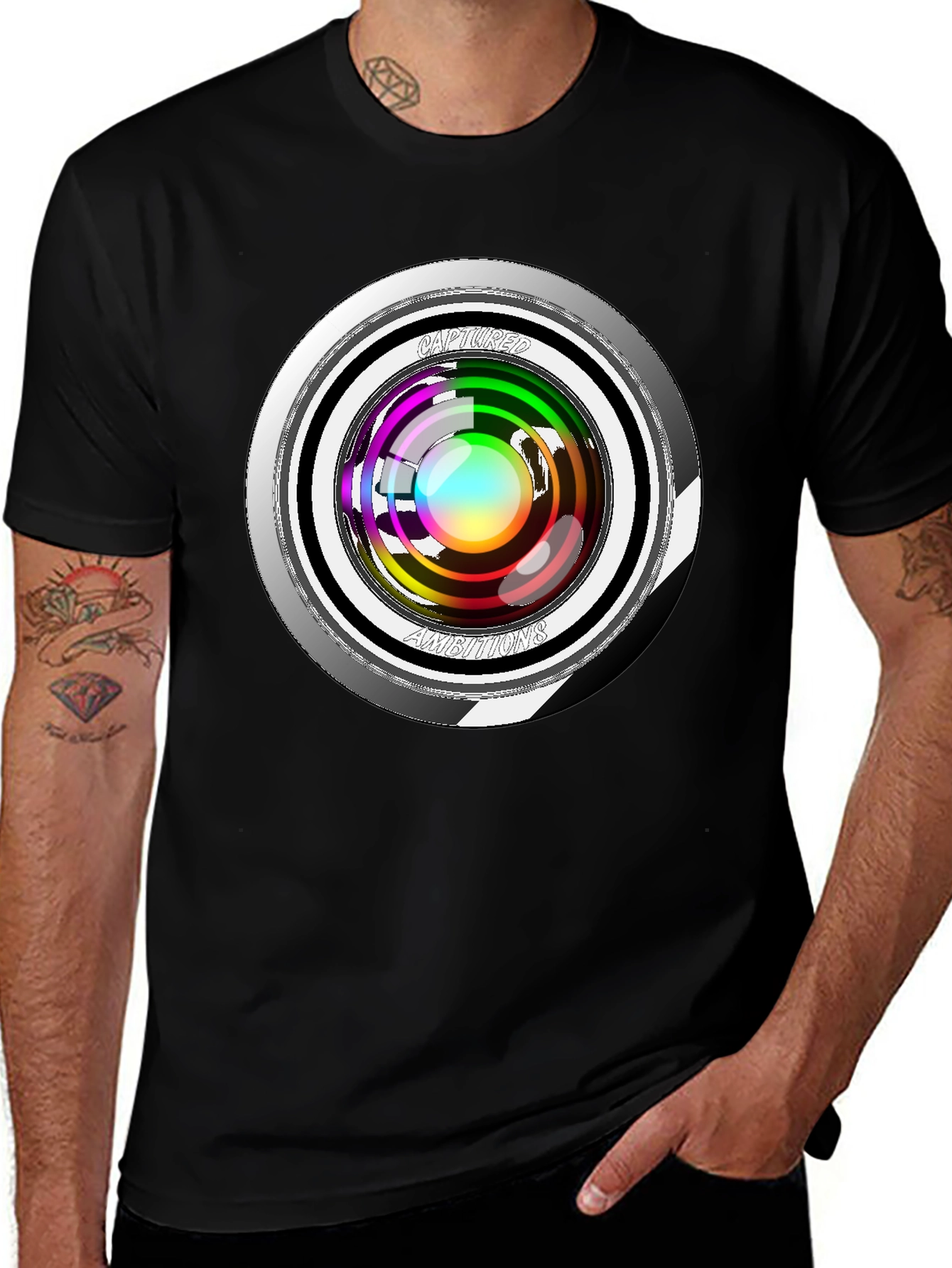 Captured Ambitions Graphic Tee - Black