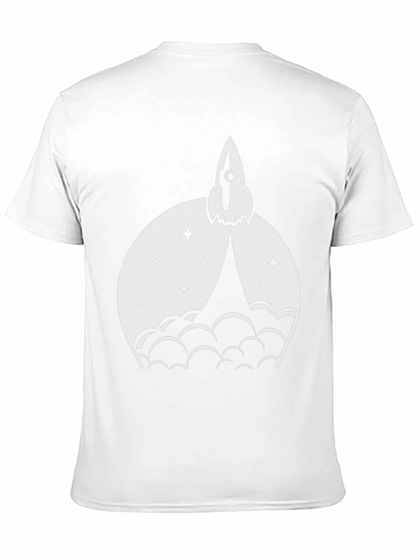 Rocket Launch Graphic Tee - Black Cotton Blend