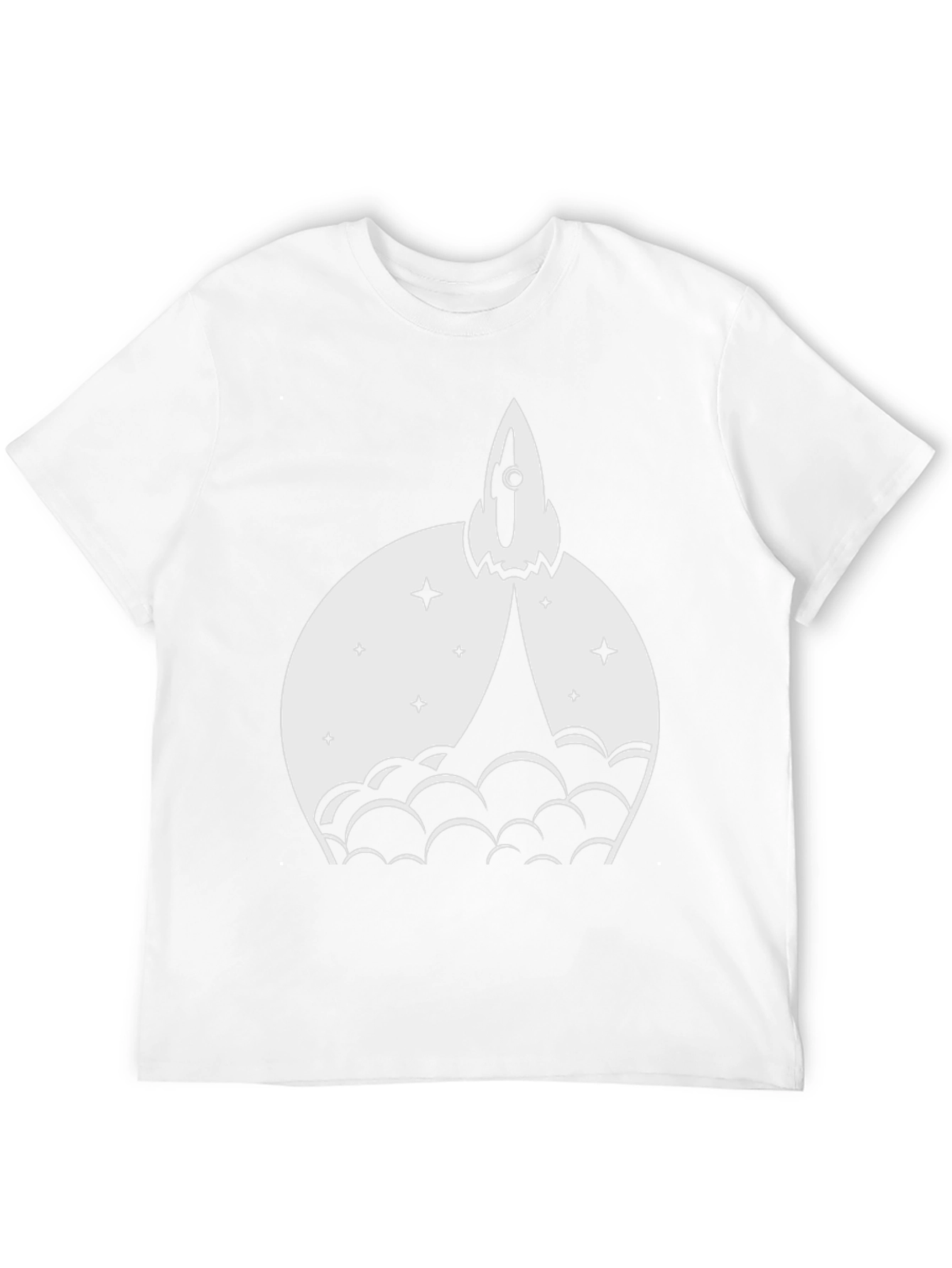 Rocket Launch Graphic Tee - Black Cotton Blend