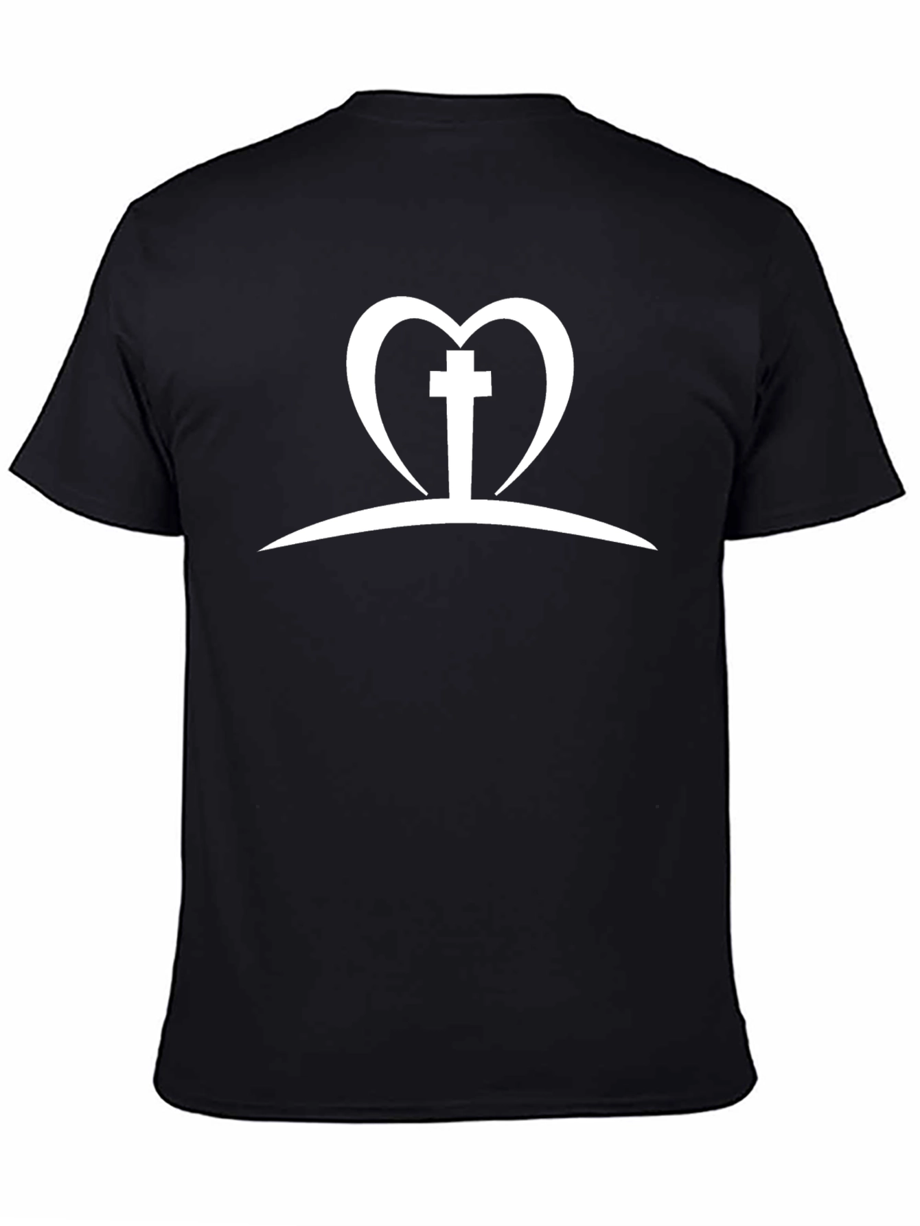 Faithful Heart Cross Graphic T-Shirt