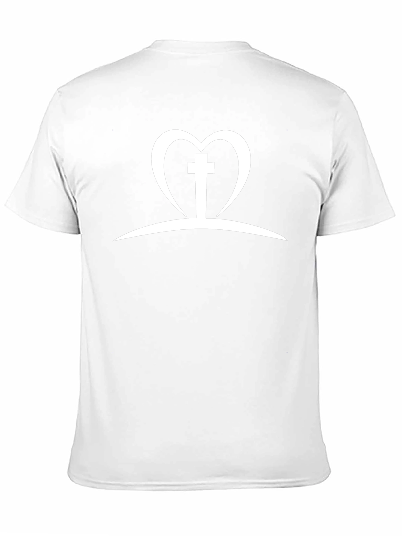 Faithful Heart Cross Graphic T-Shirt