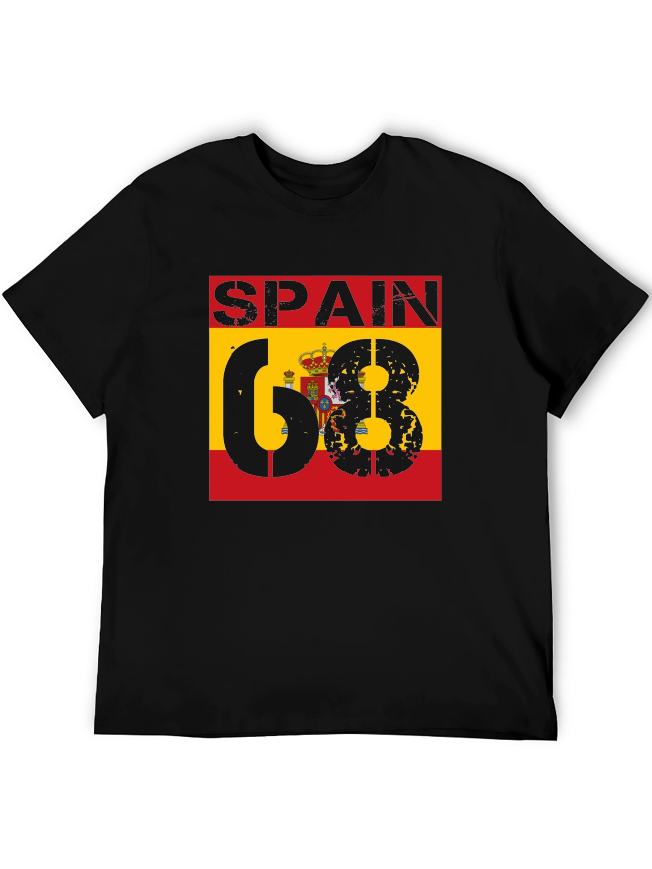 Spain 68 T-Shirt - Distressed Design