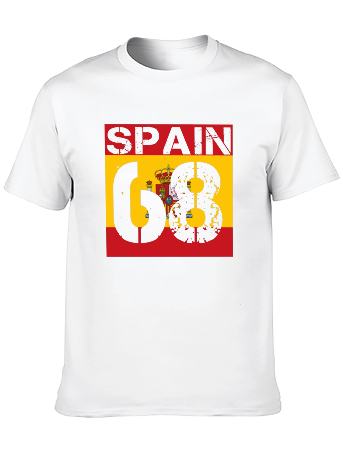 Spain 68 T-Shirt - Distressed Design