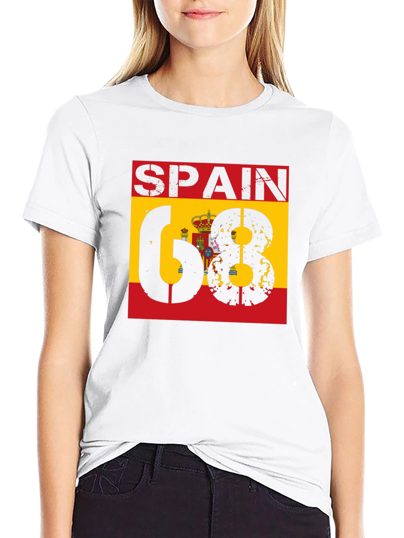 Spain 68 T-Shirt - Distressed Design