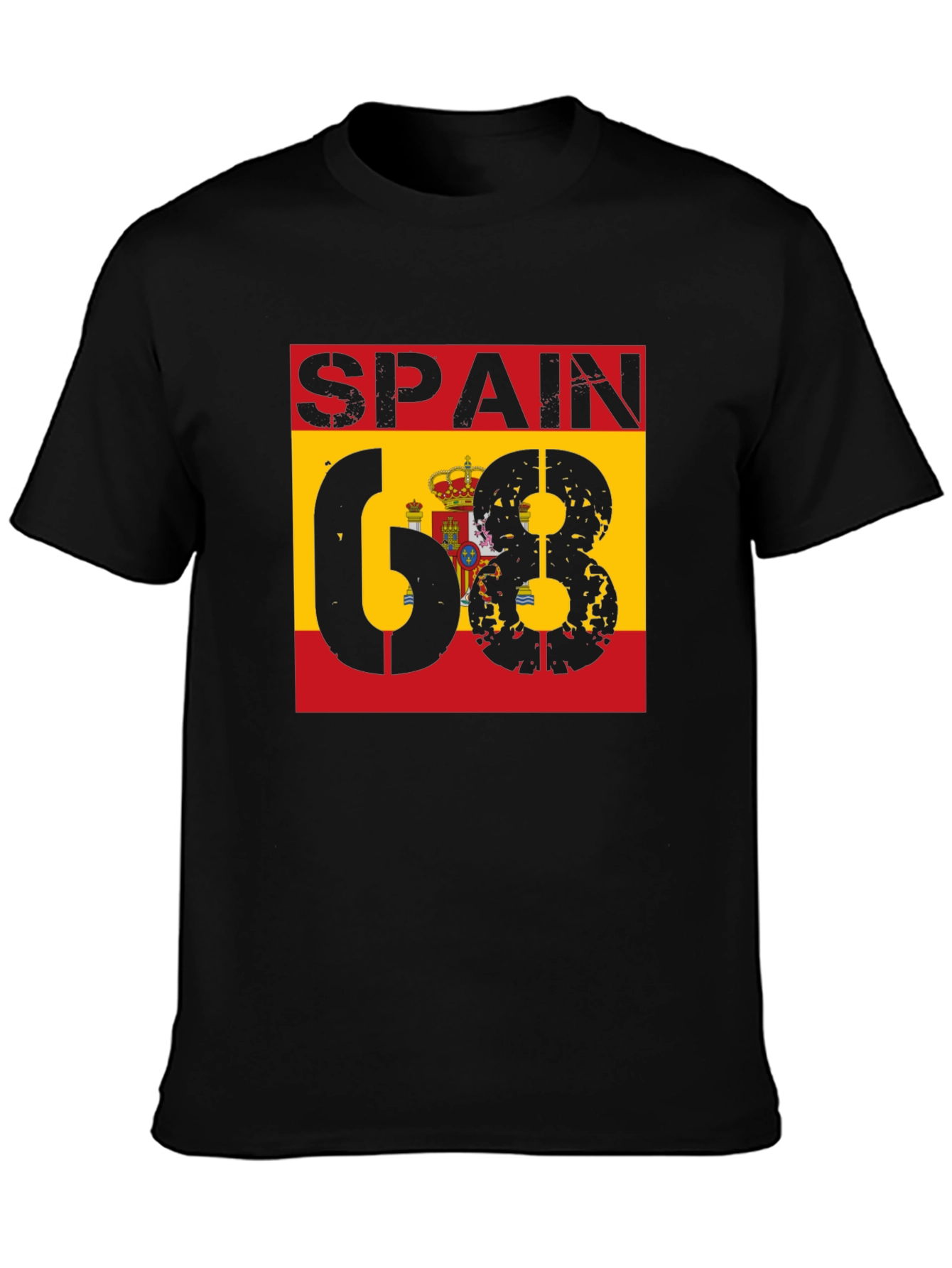 Spain 68 T-Shirt - Distressed Design