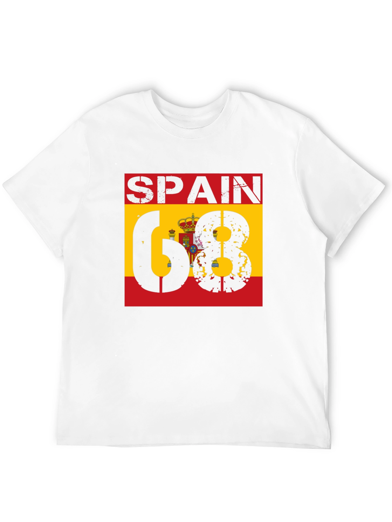 Spain 68 T-Shirt - Distressed Design