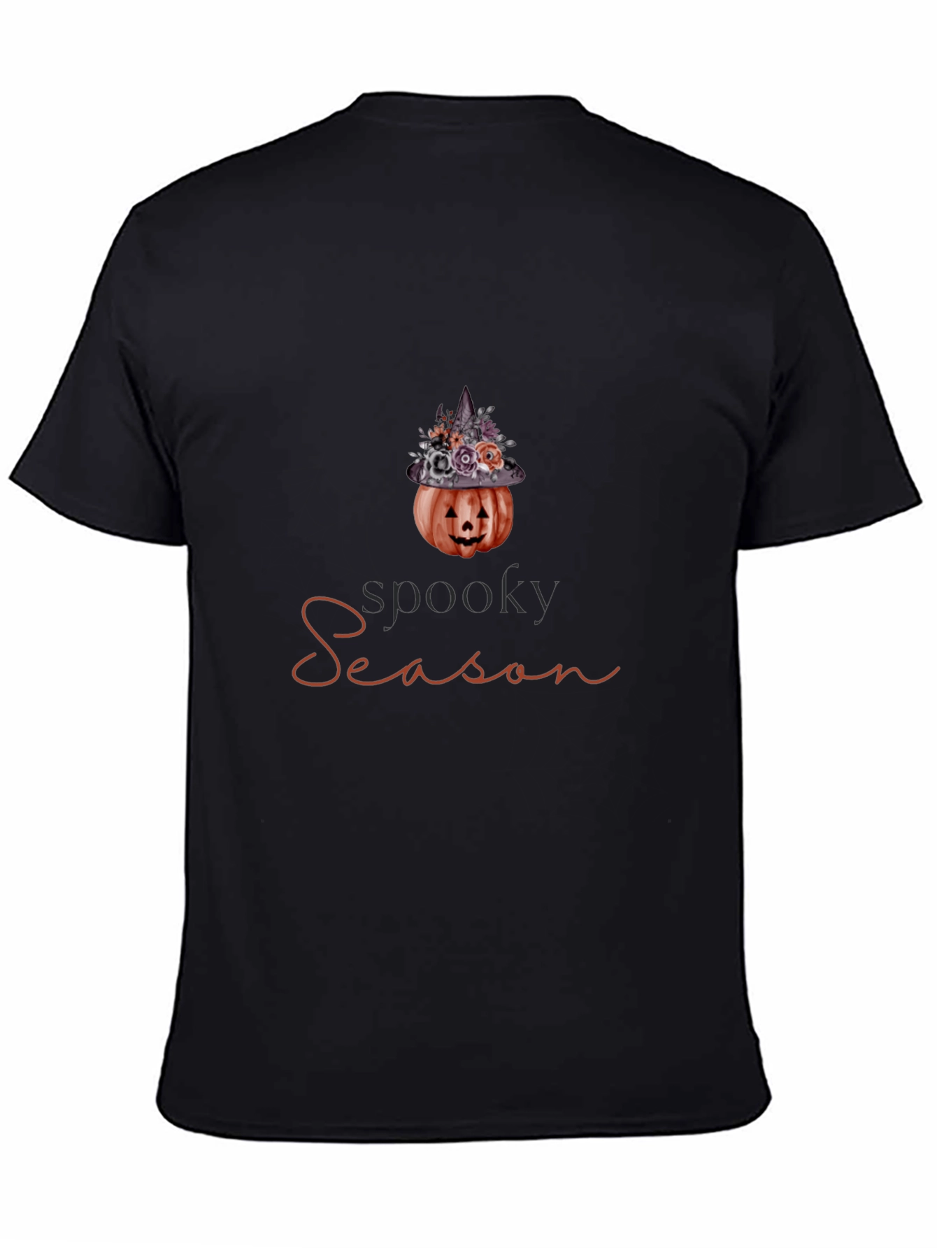 Spooky Season Pumpkin Witch Hat Graphic Tee