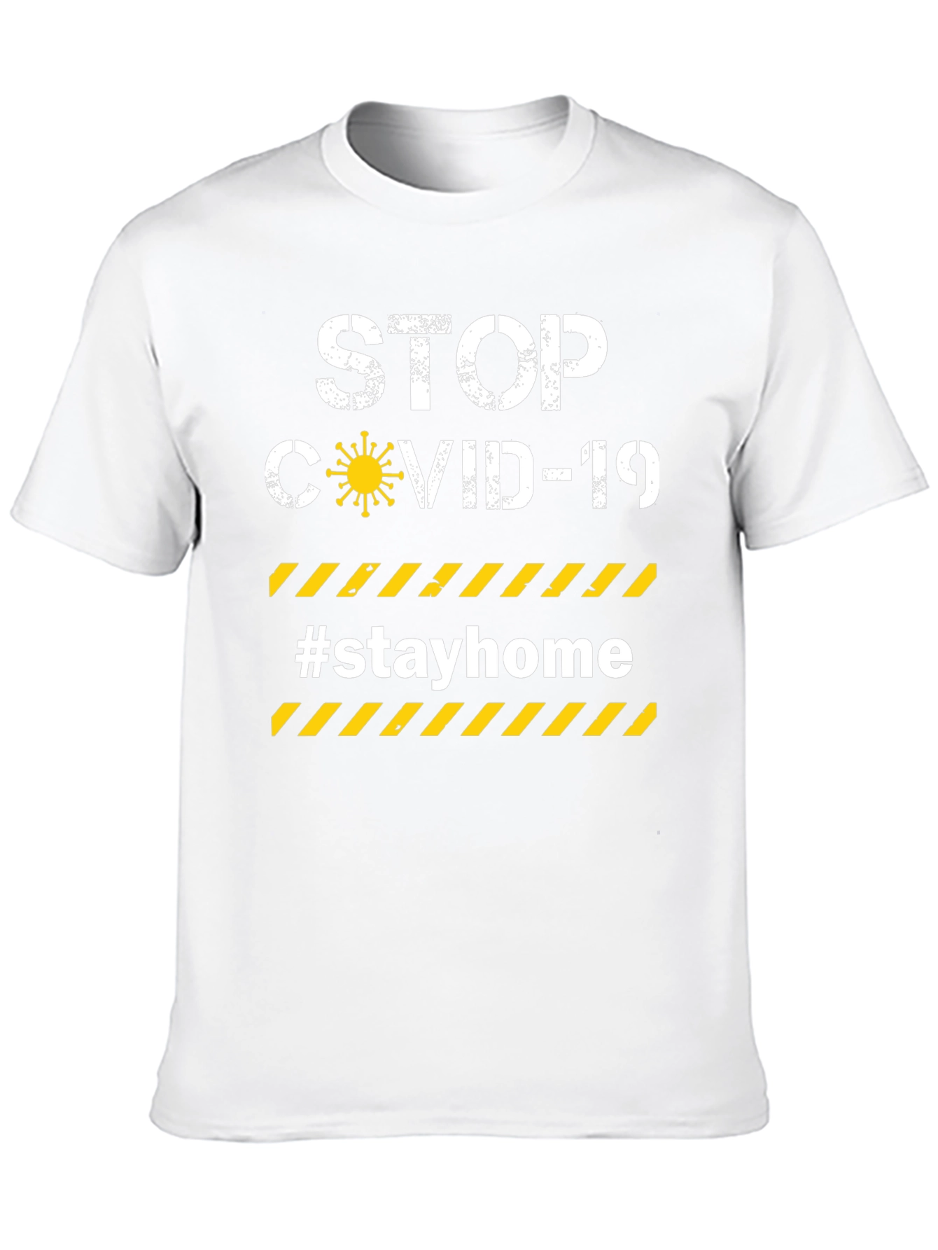 Stop Covid-19 #Stayhome Graphic T-Shirt