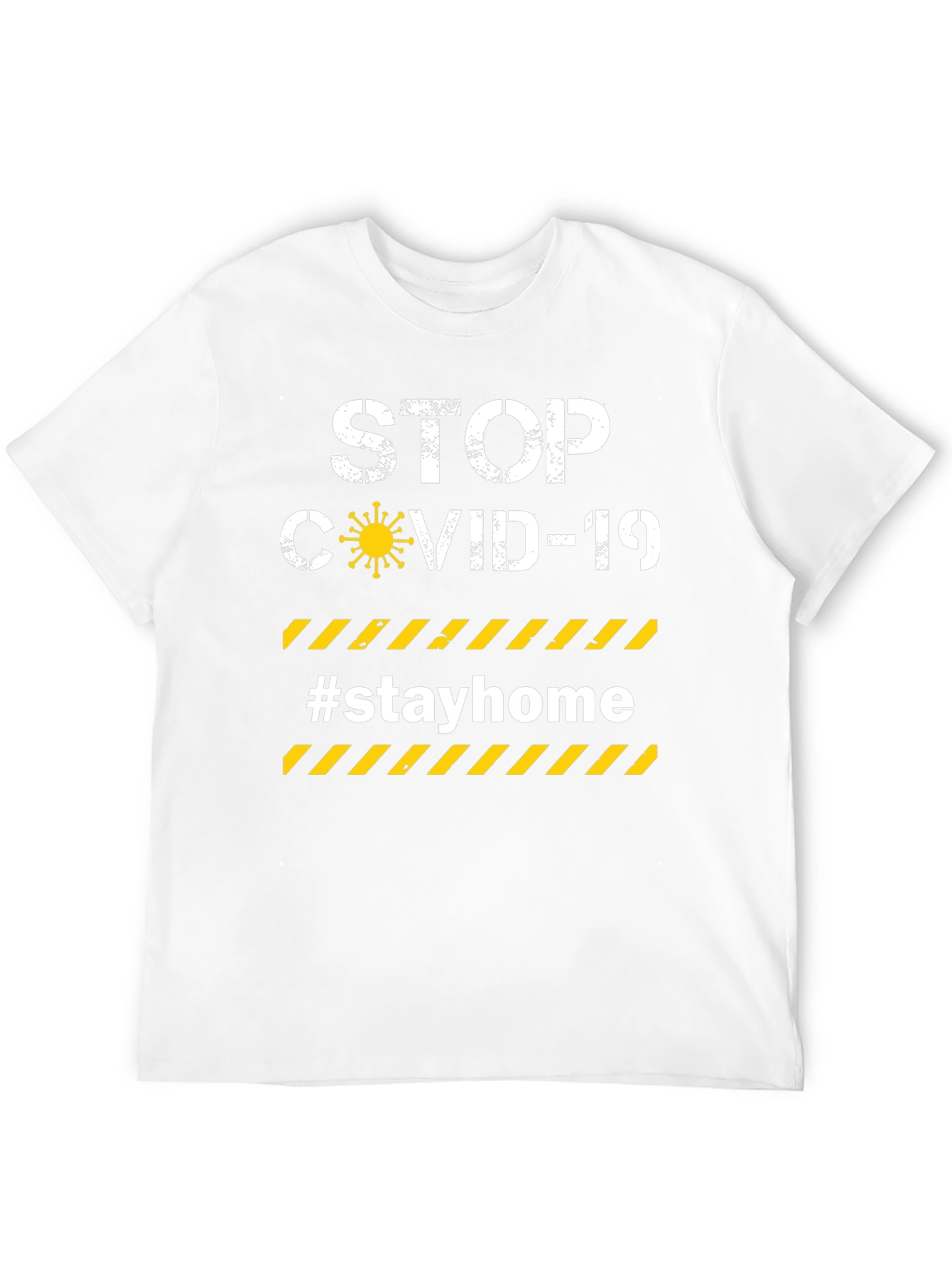 Stop Covid-19 #Stayhome Graphic T-Shirt