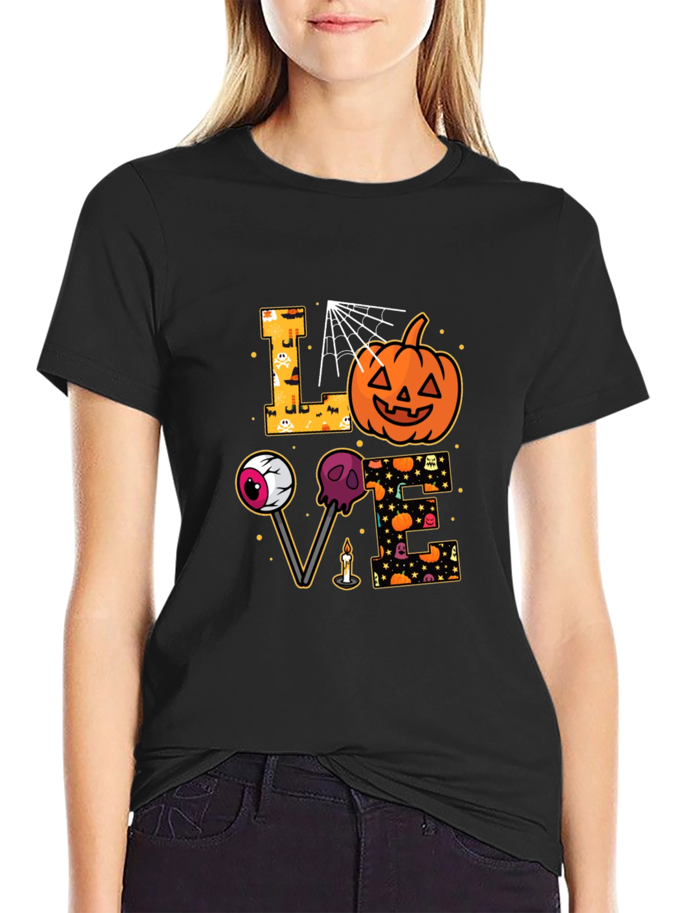 Halloween Love Graphic T-Shirt