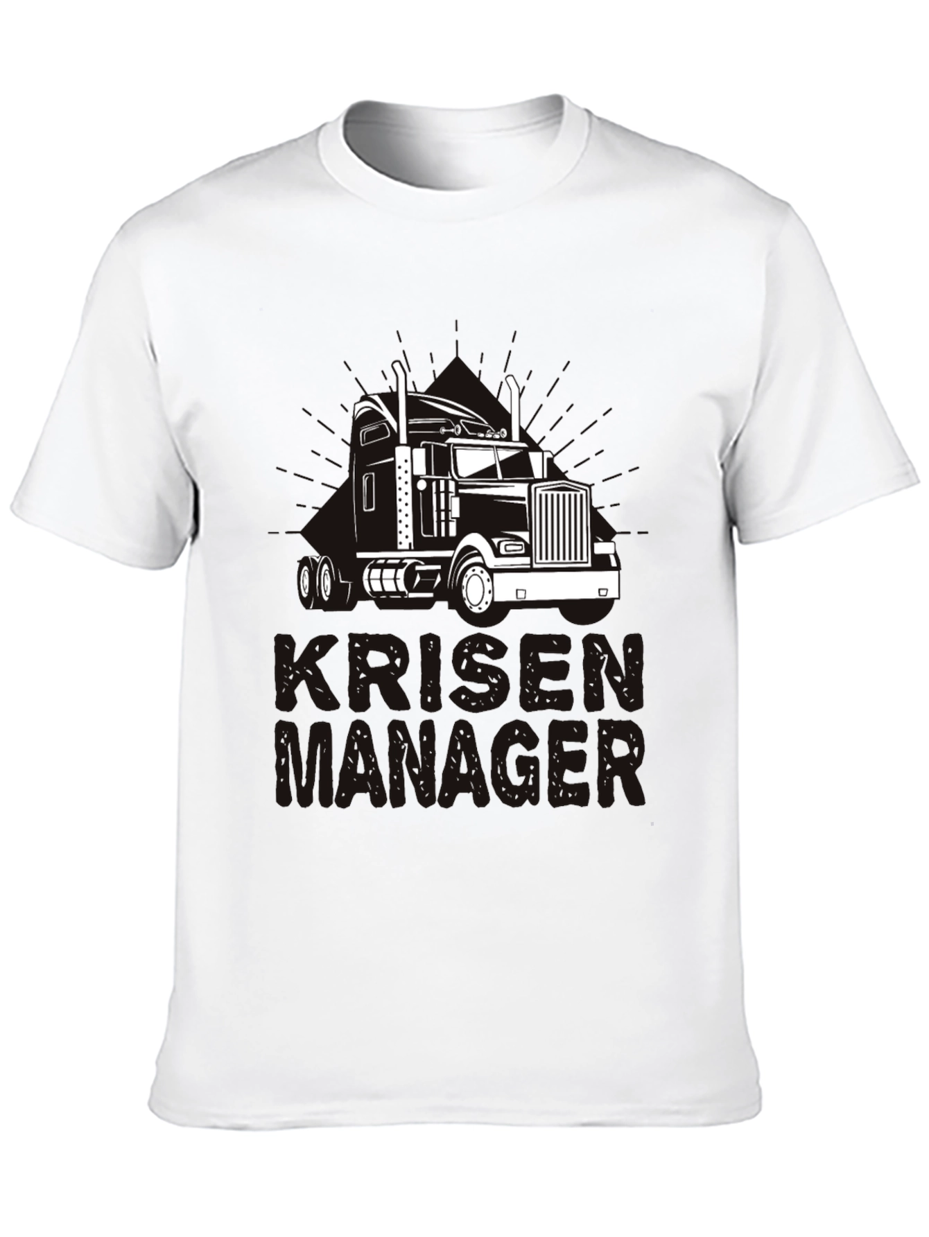 Trucker Crisis Manager Black T-Shirt