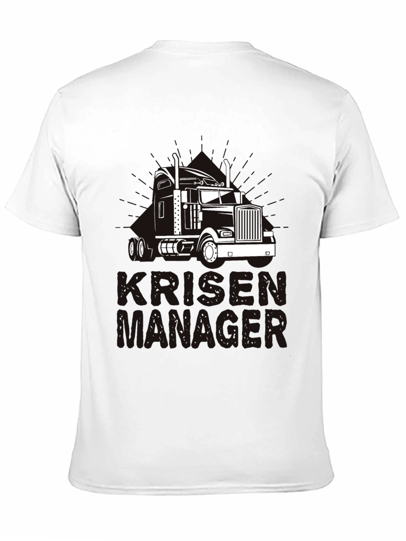 Trucker Crisis Manager Black T-Shirt