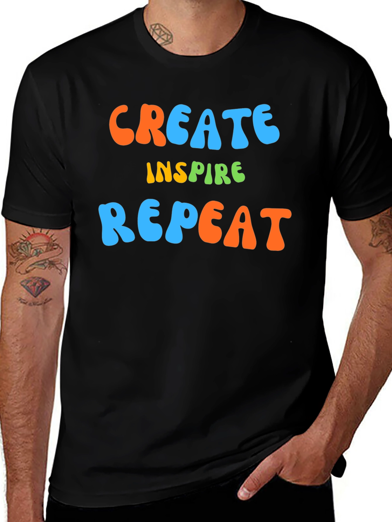 Create Inspire Repeat Graphic Tee