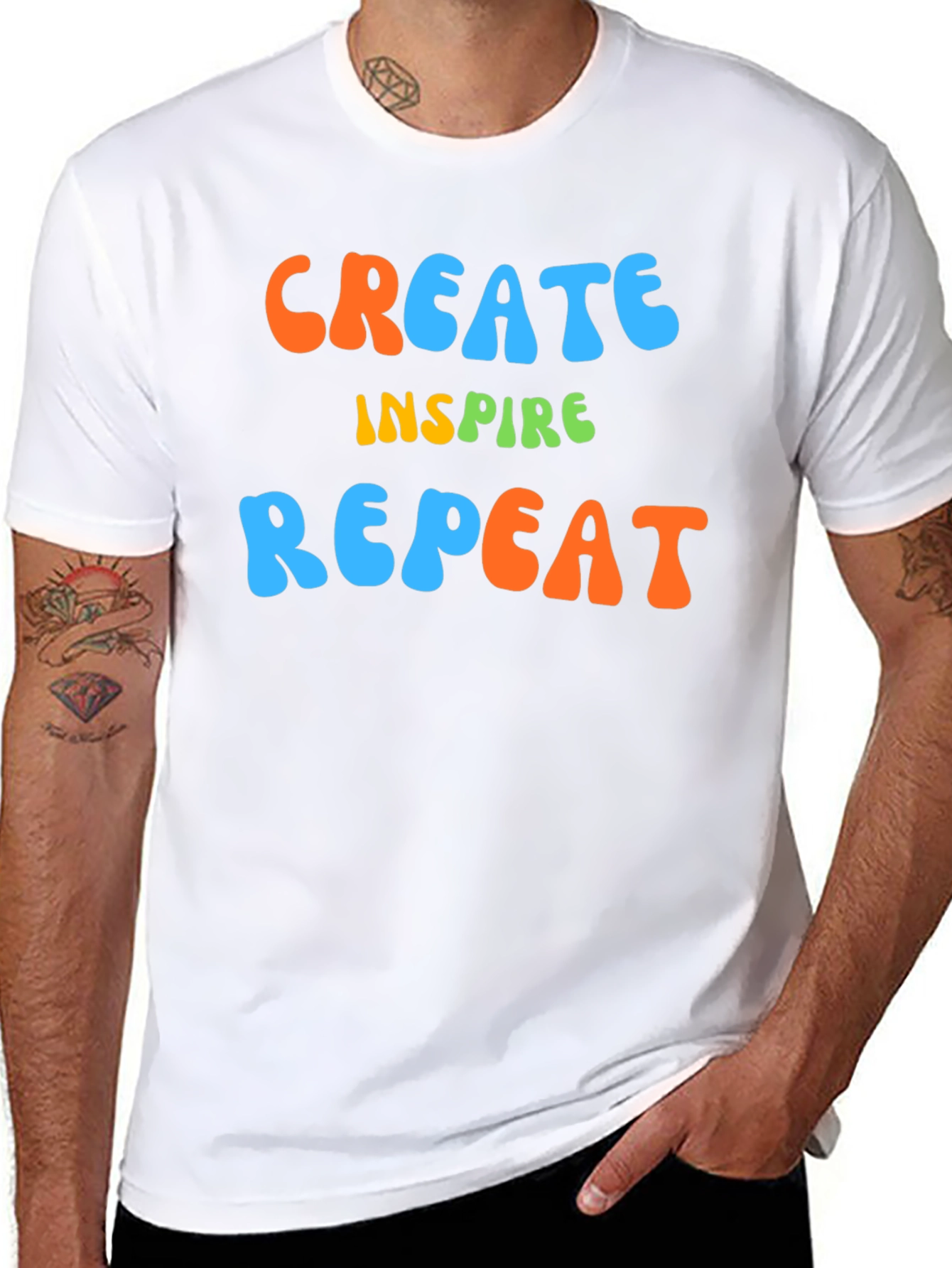 Create Inspire Repeat Graphic Tee