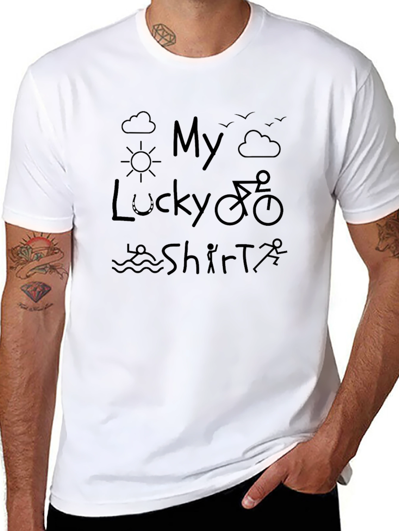 My Lucky Shirt Triathlon T-Shirt
