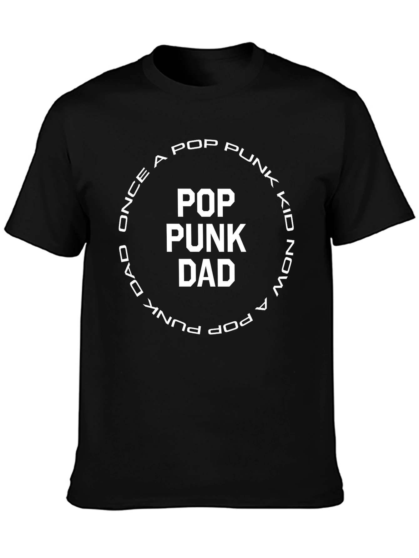 Pop Punk Dad T-Shirt - Black Cotton Tee