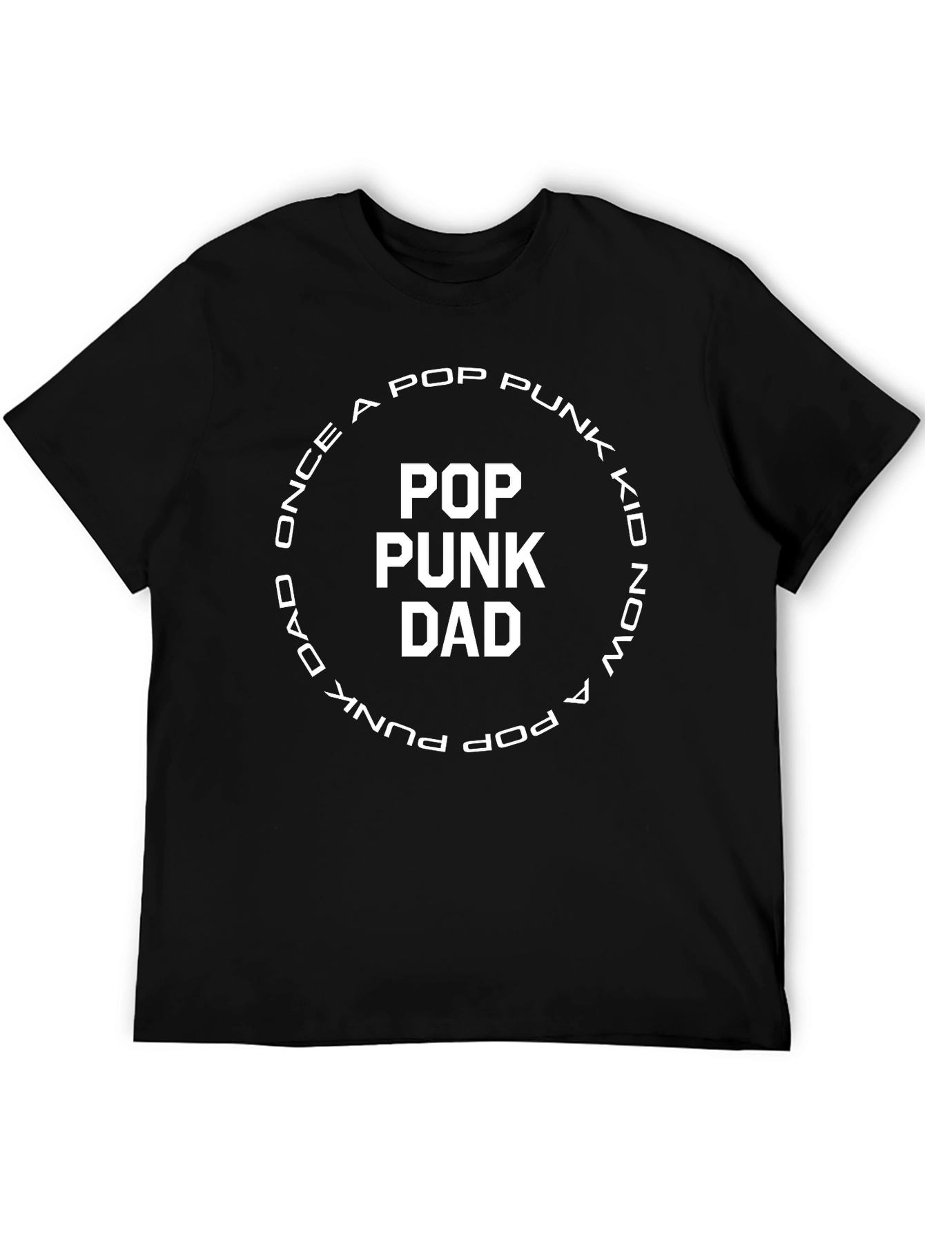Pop Punk Dad T-Shirt - Black Cotton Tee