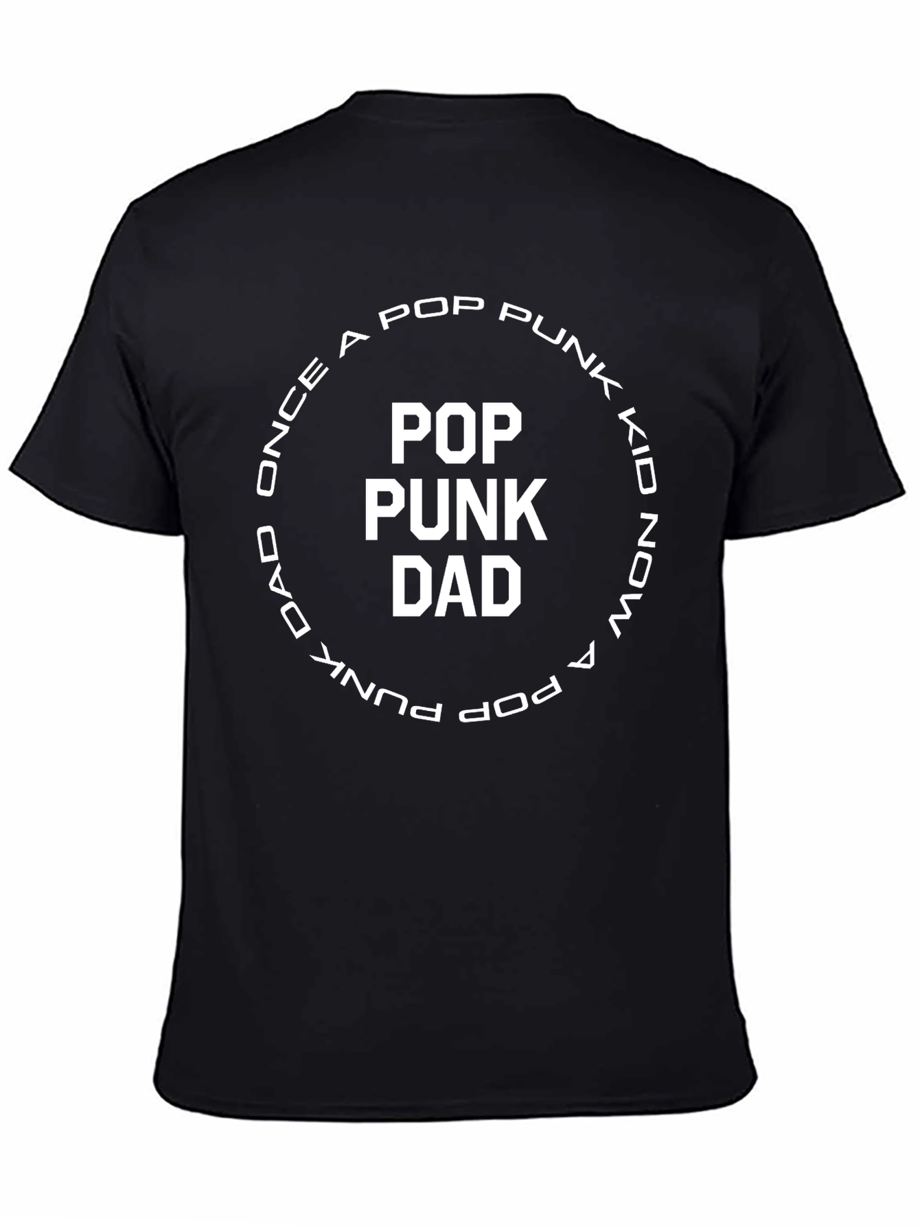 Pop Punk Dad T-Shirt - Black Cotton Tee
