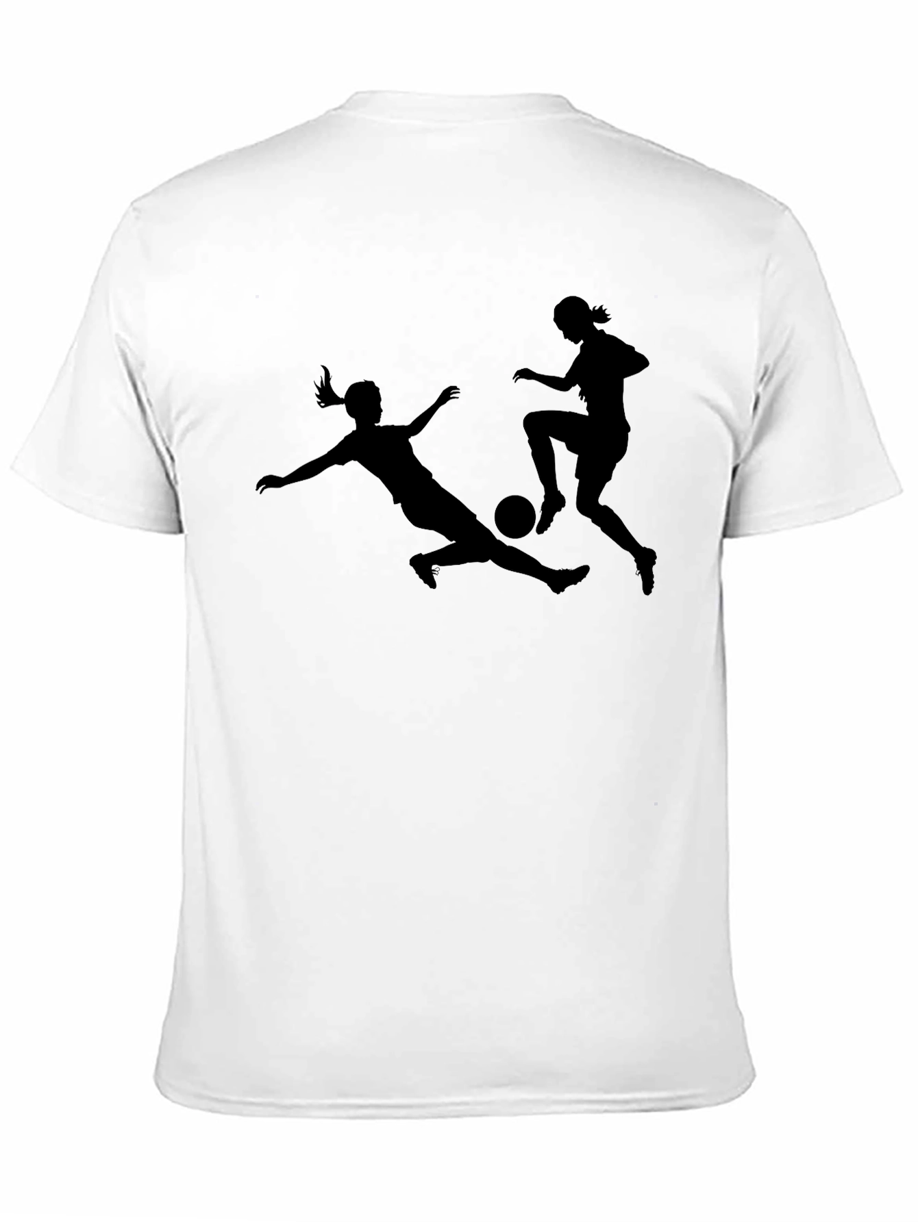 Womens Soccer Black Graphic Tee