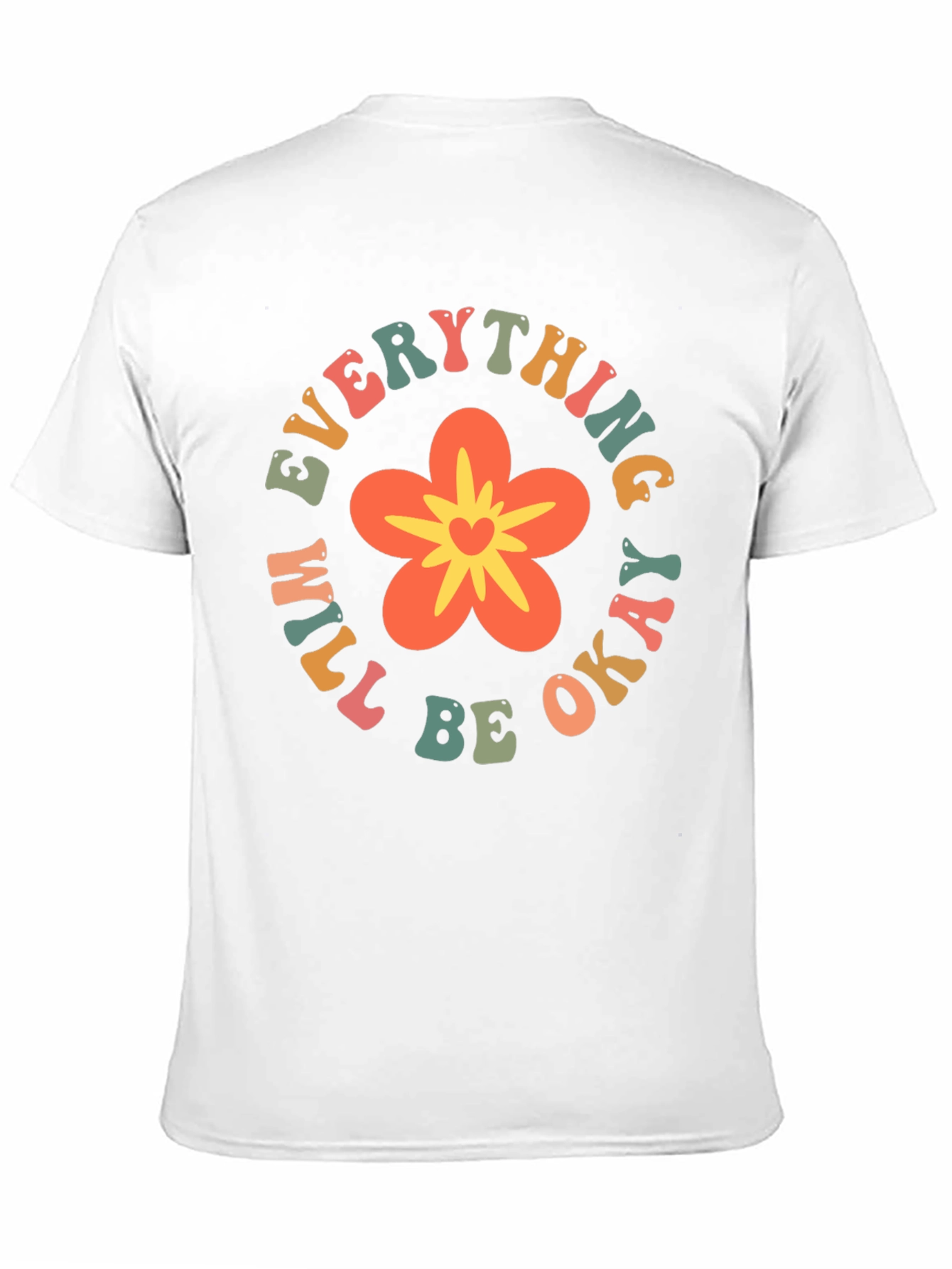 Everything Will Be Okay Flower Graphic Tee