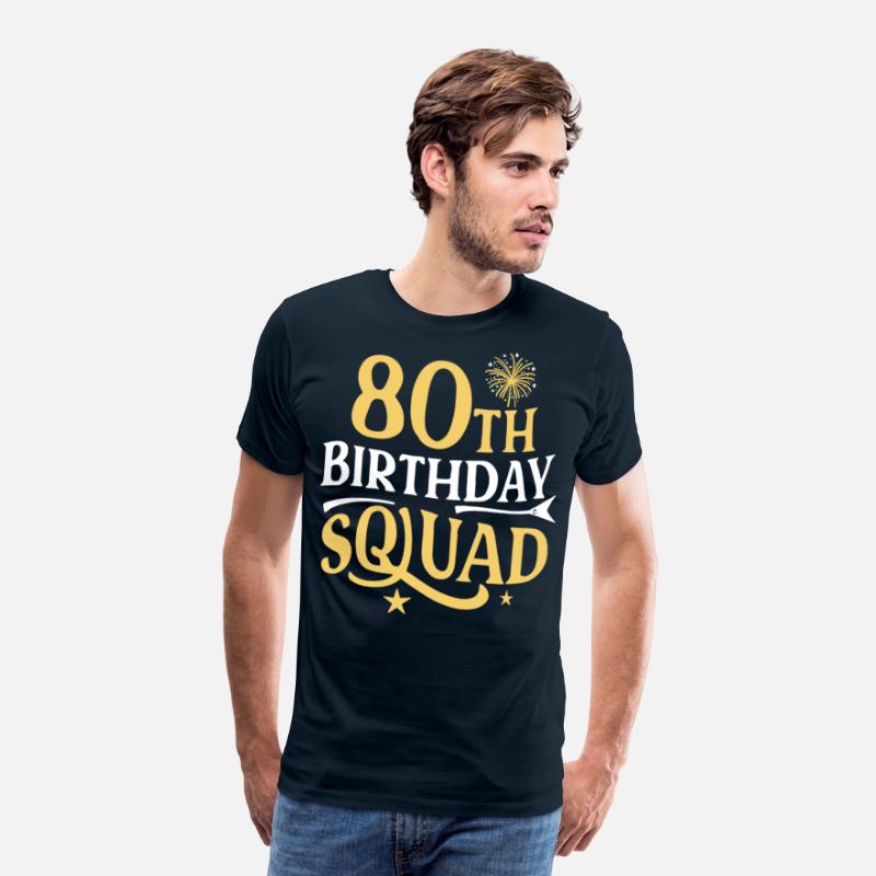 80th Birthday Squad Funny Party 80 Year Family