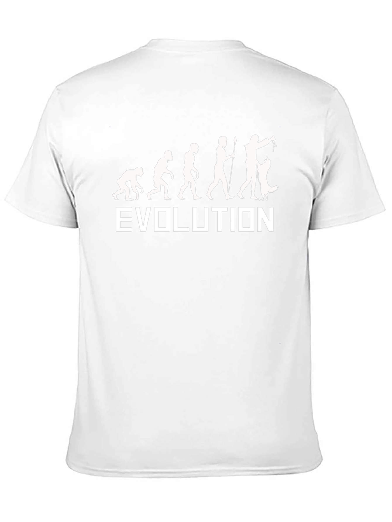 Evolution of Man & Dog T-Shirt Funny Graphic Tee