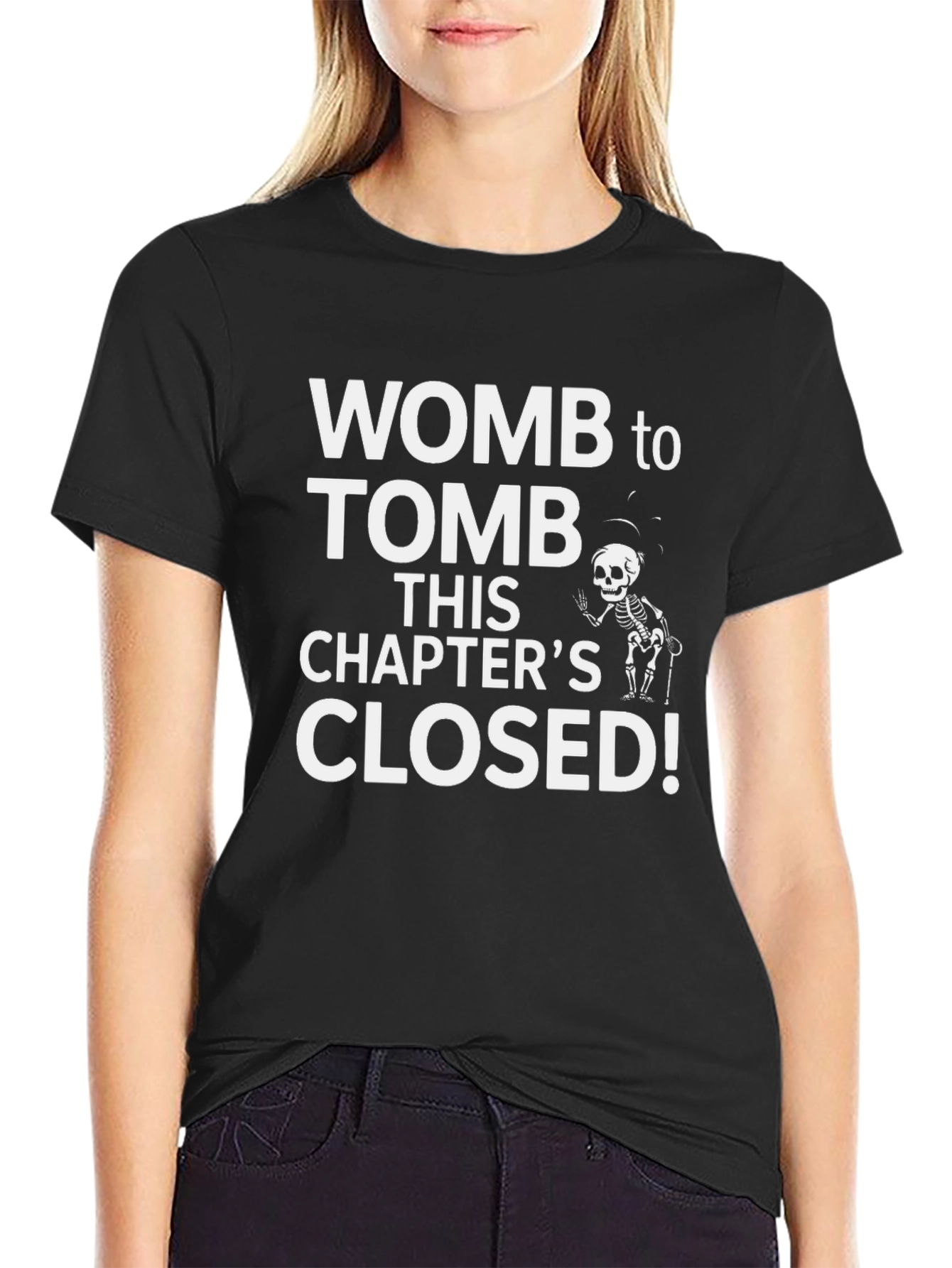 Womb to Tomb Graphic Print T-Shirt
