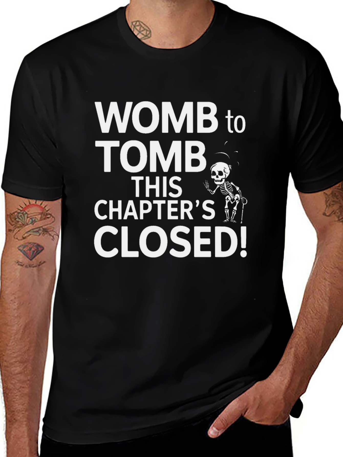 Womb to Tomb Graphic Print T-Shirt