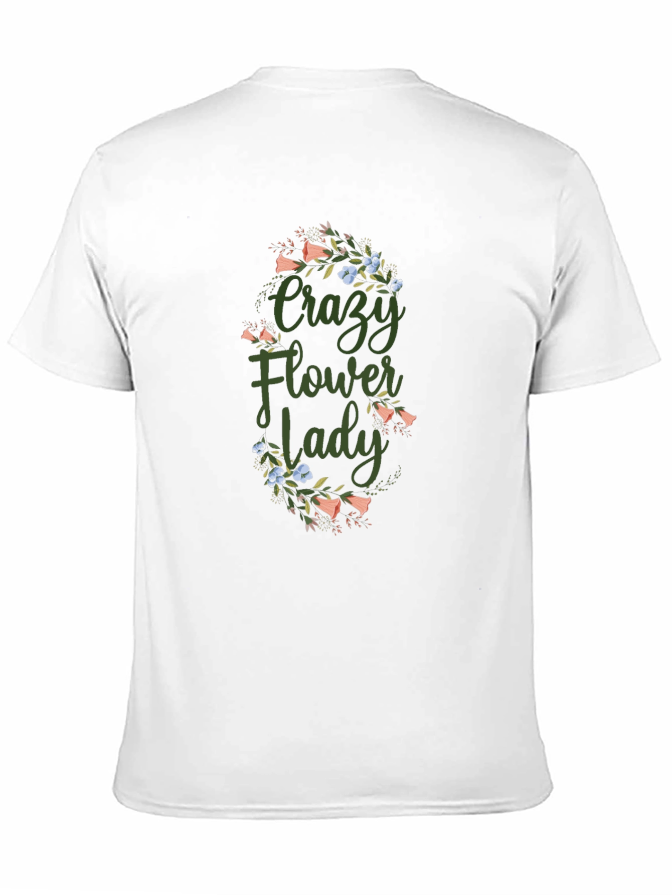 Crazy Flower Lady Graphic Tee