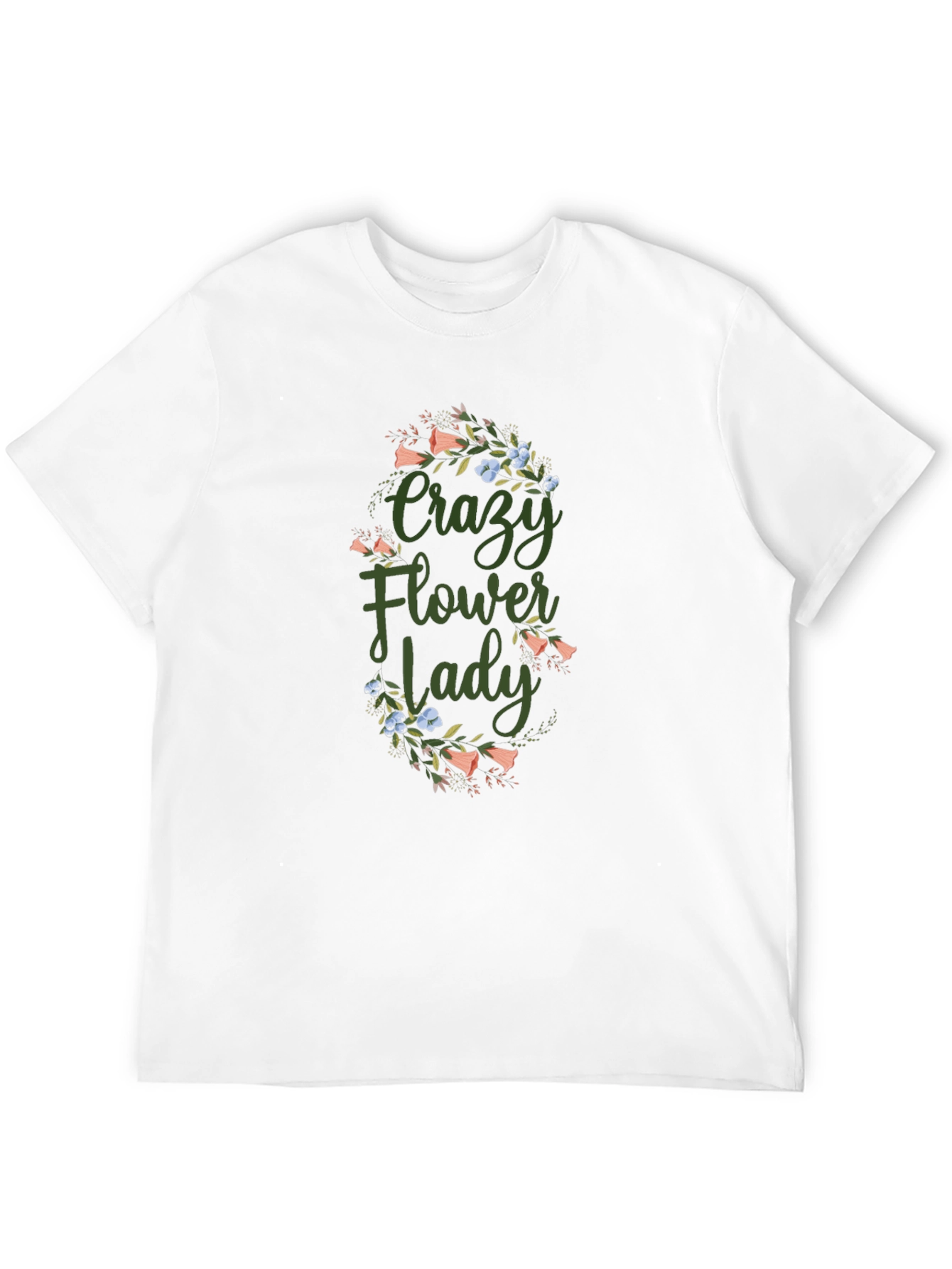 Crazy Flower Lady Graphic Tee